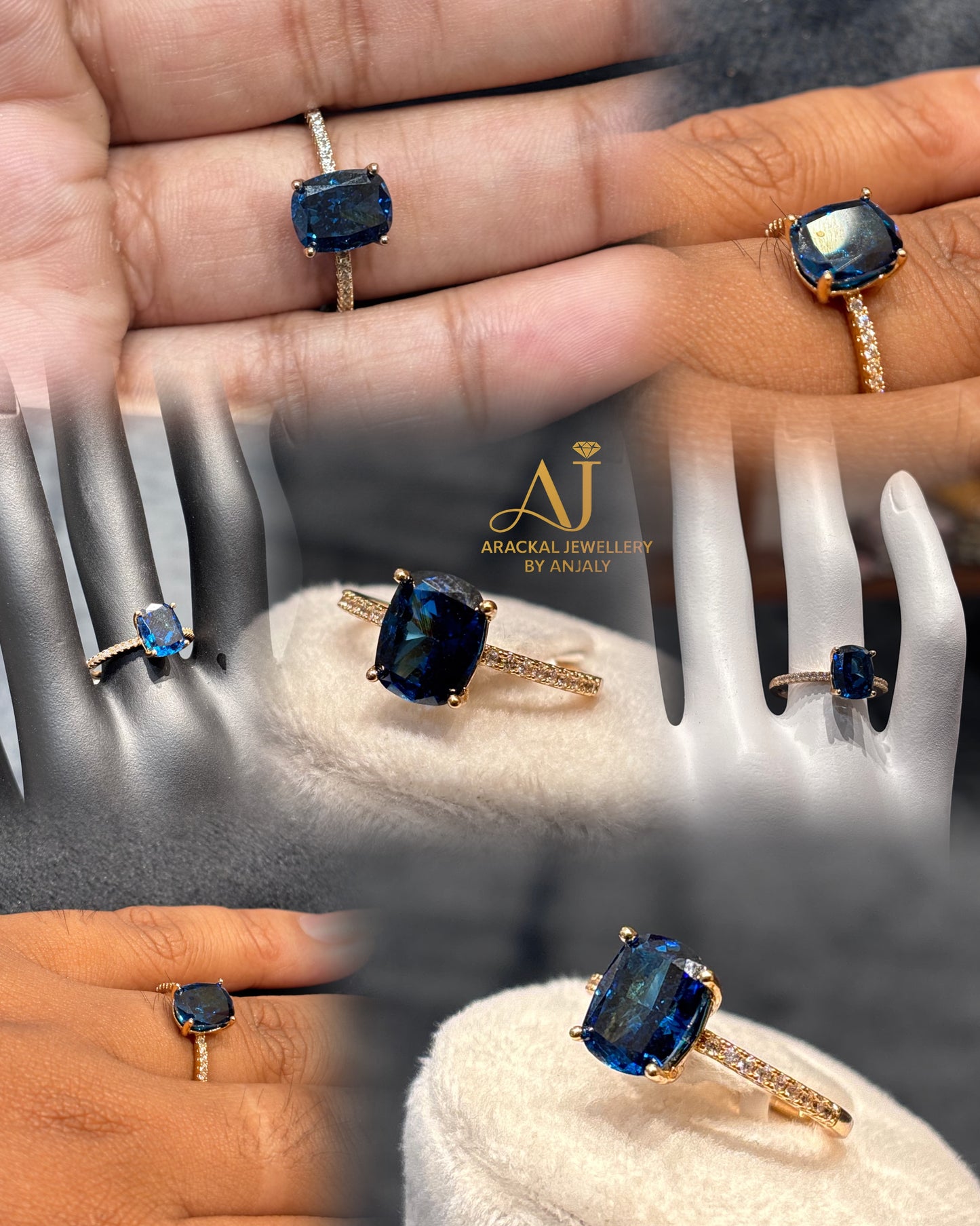 Premium quality 18k gold plated anti tarnish rings product code R08