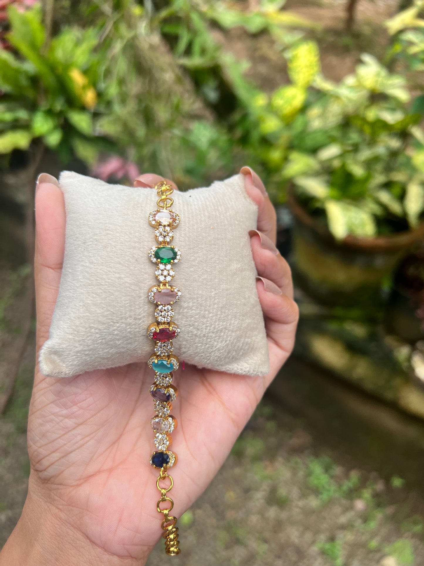 Premium Stunning most popular Navaratna ad bracelet product code 640