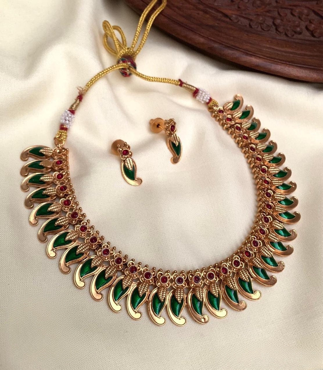 Kerala traditional palakka necklace product code 890