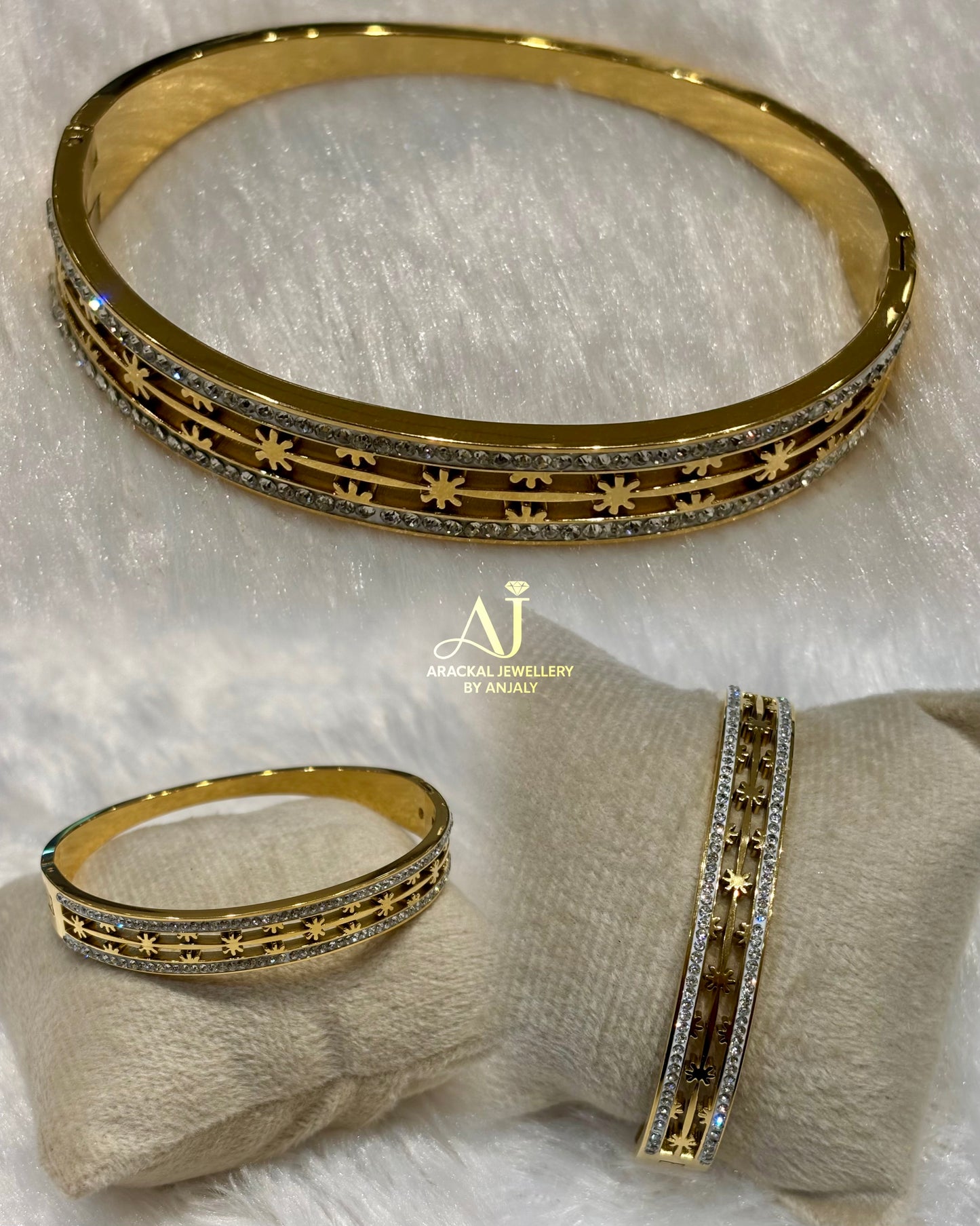 Premium daily wear anti tarnish openable bracelet product code B73