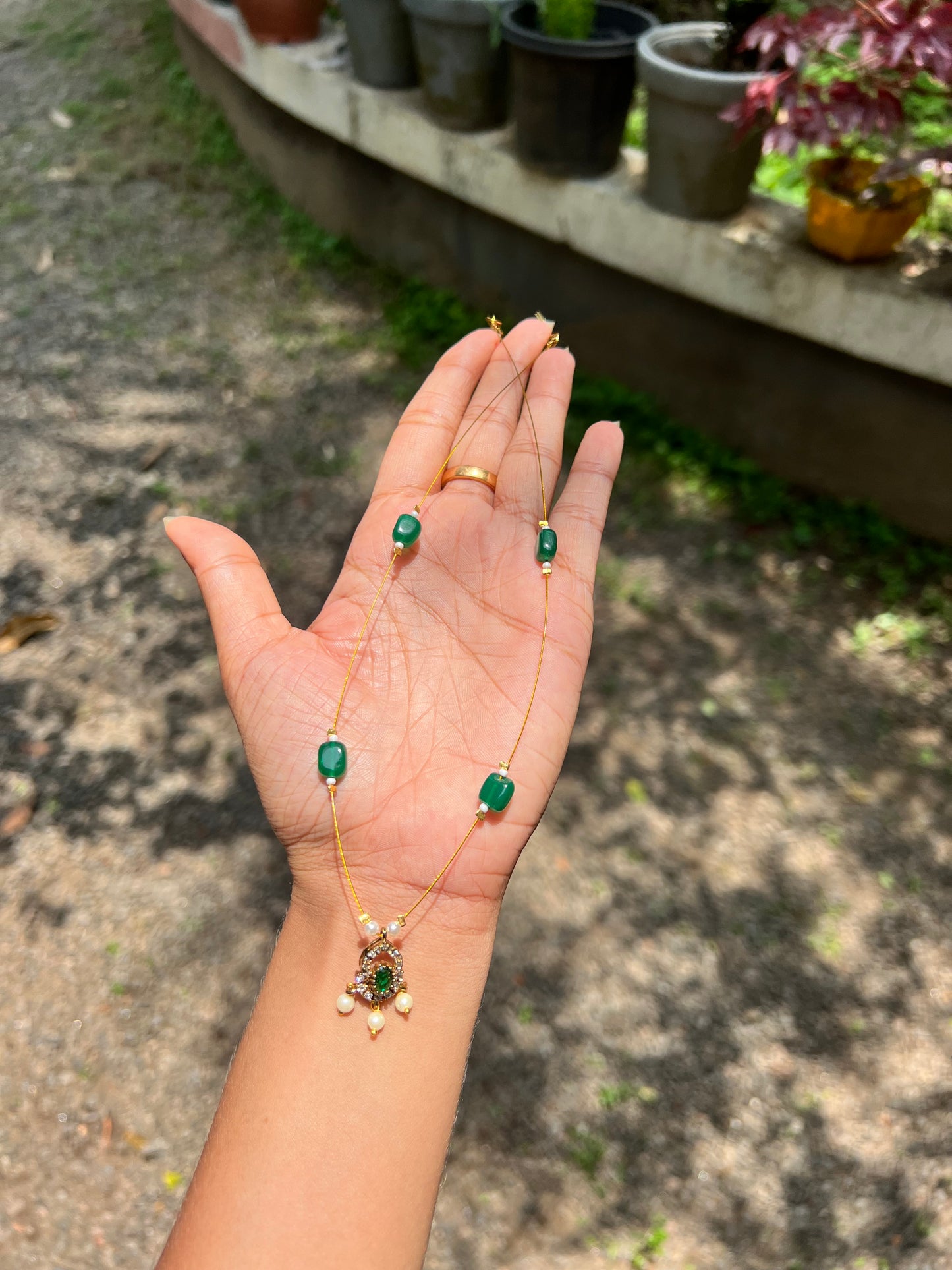 Invisible ad long necklace product code 142