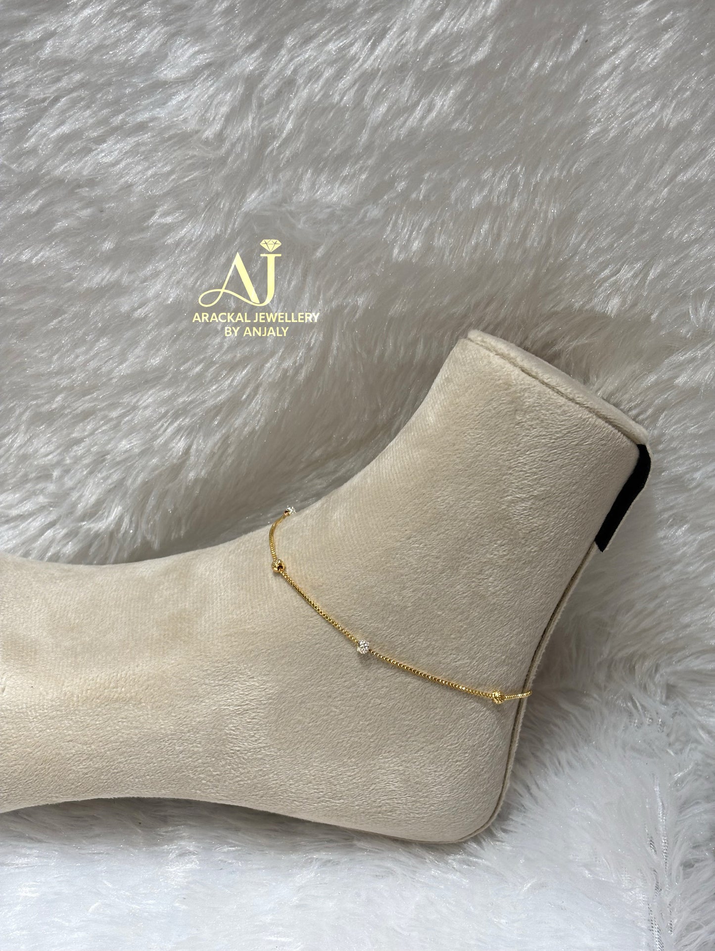 Premium gold plated parasaparam anklets product code A01