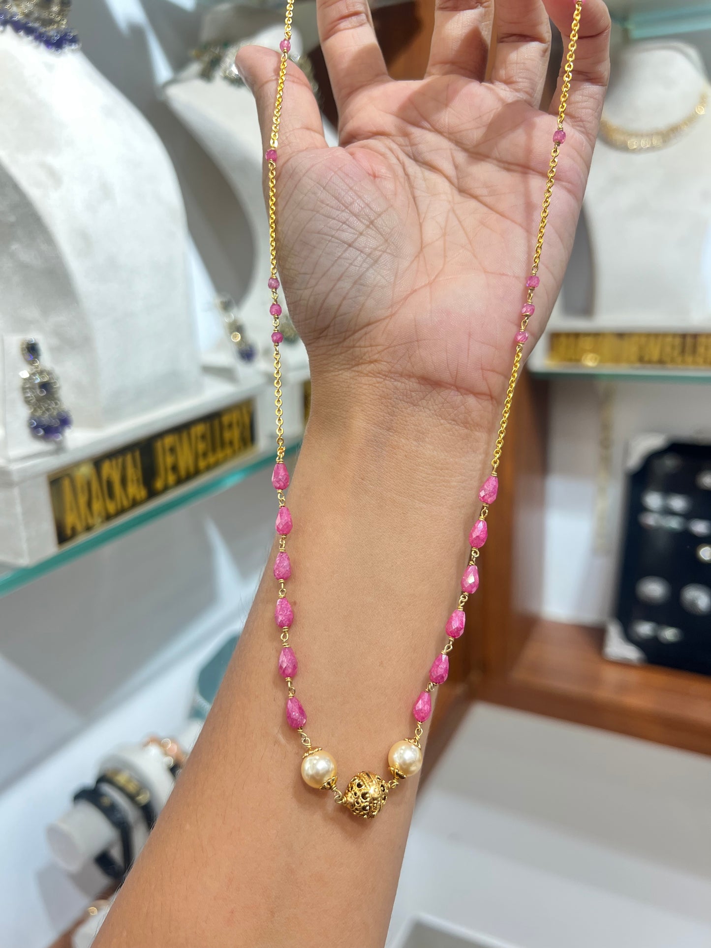 Premium handmade pearl necklace code P101