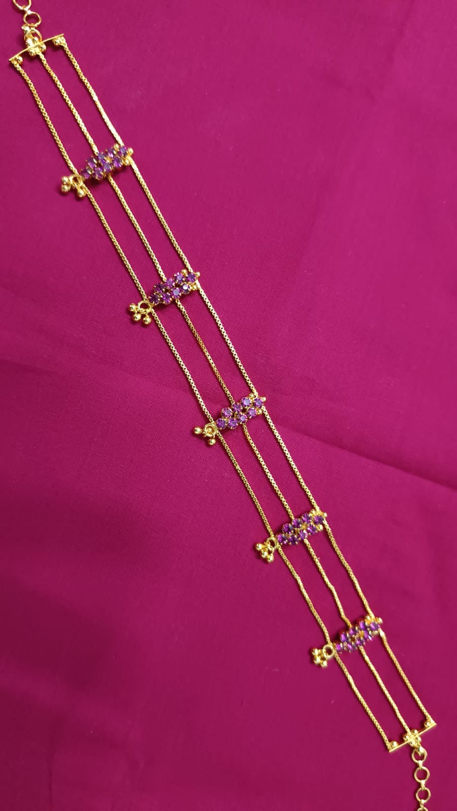 Premium gold plated 3layer choker set product code 98
