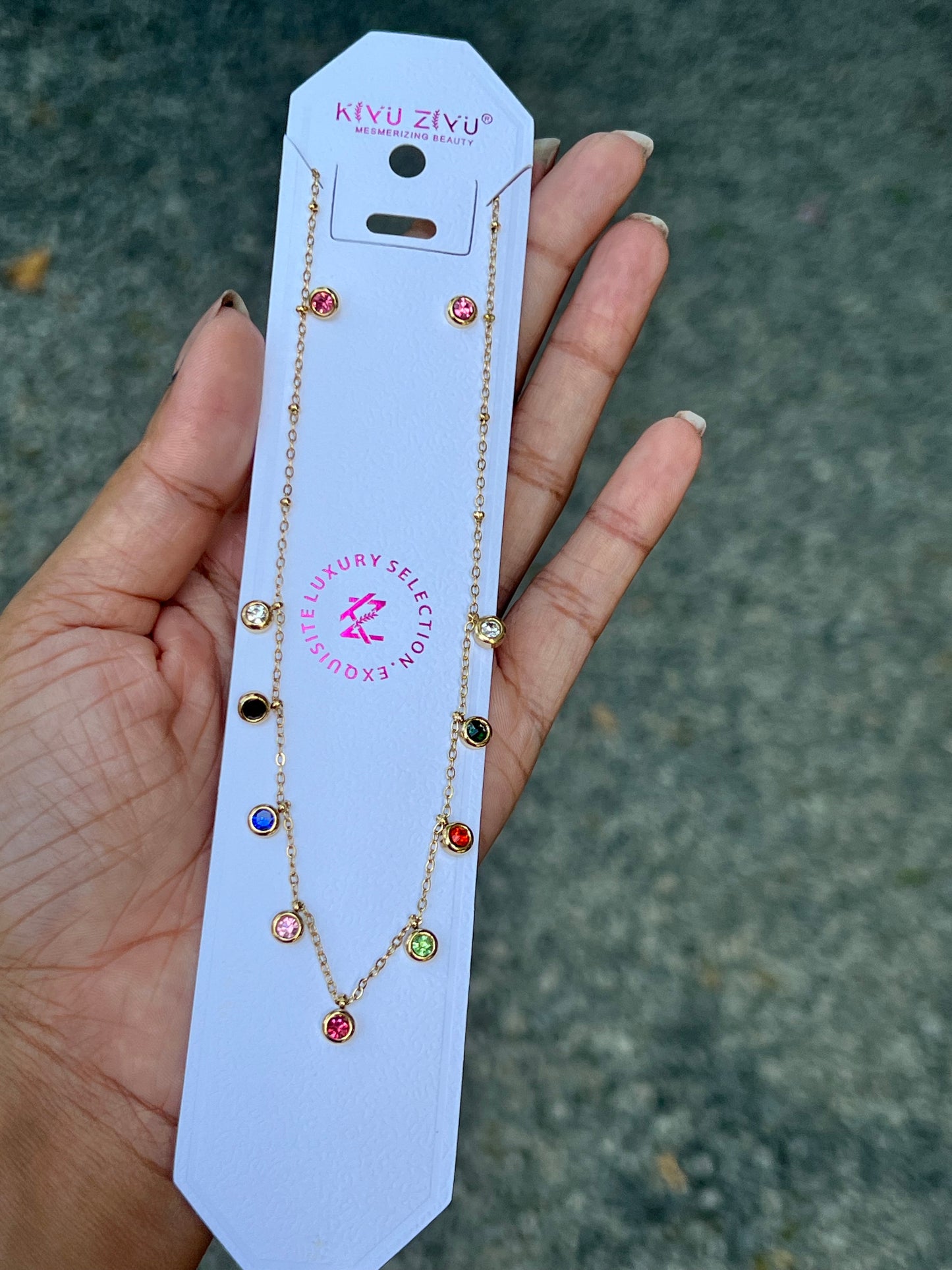 Premium Antitarnish daily wear kids friendly necklace with stud product code 354