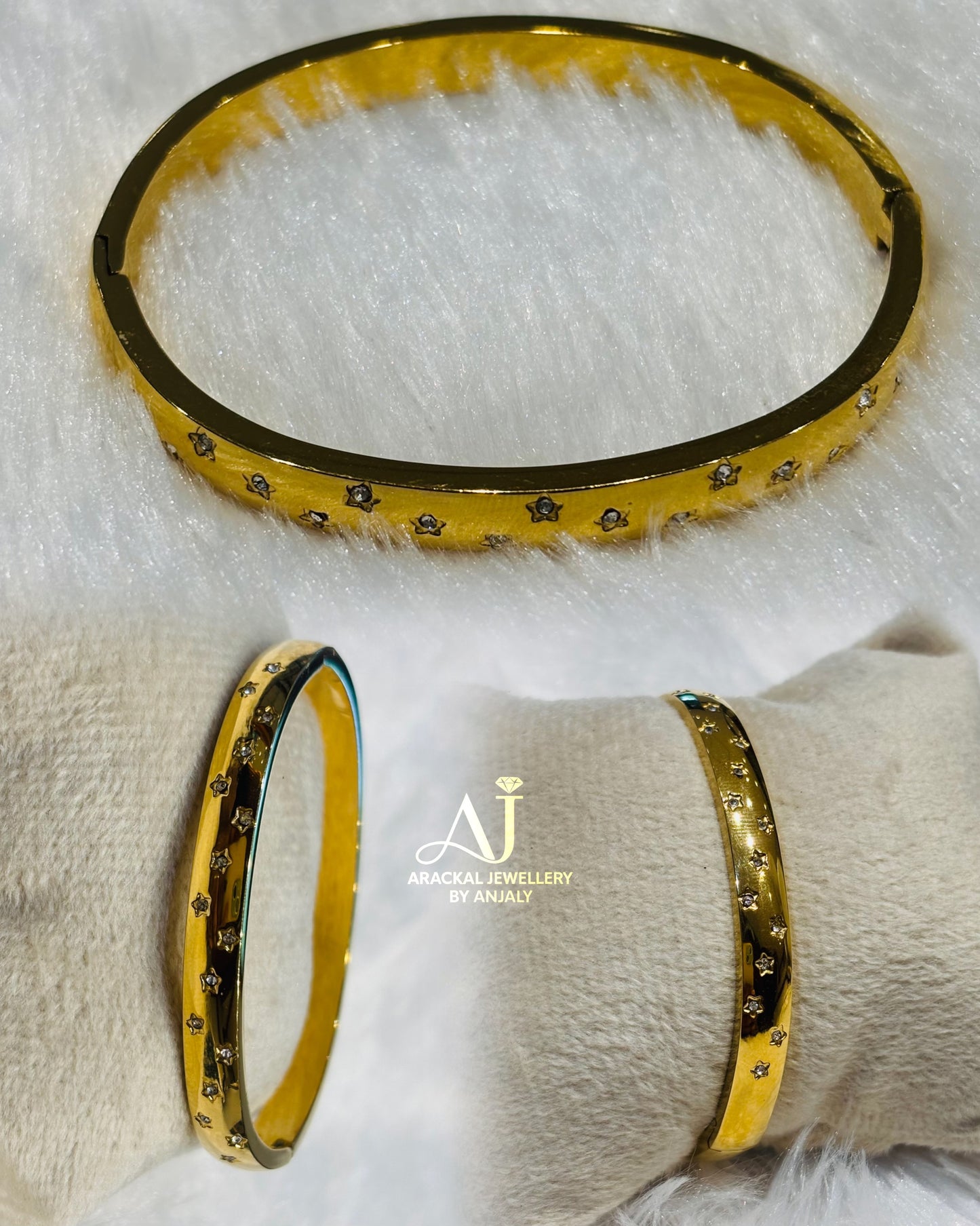 Premium daily wear anti tarnish openable bracelet product code B73