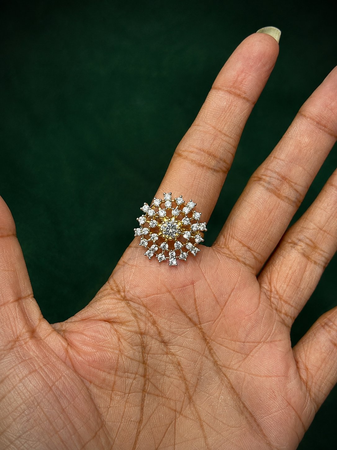 Premium diamond finish adjustable ring product code R69