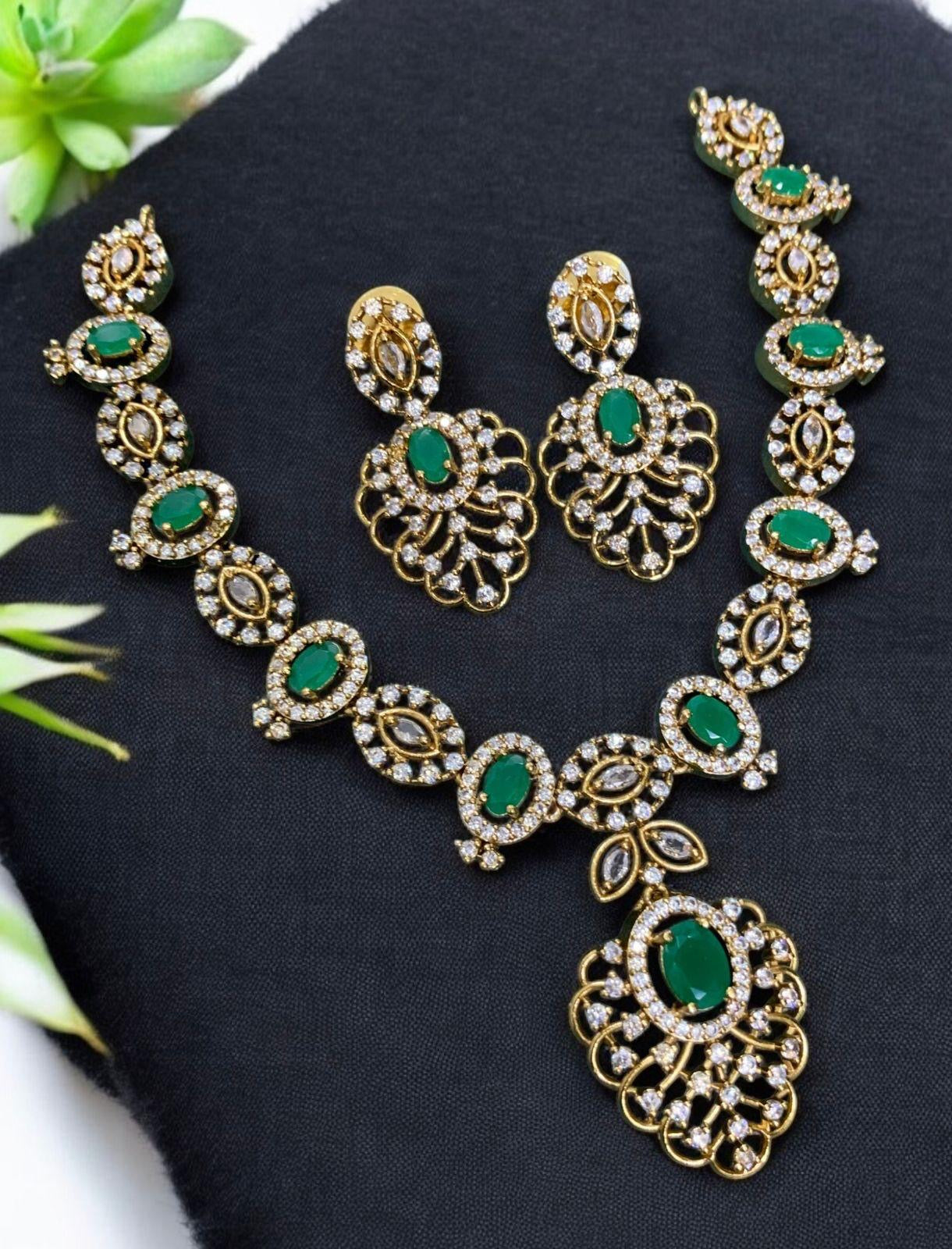 Premium trending bridal ad necklace product code 442
