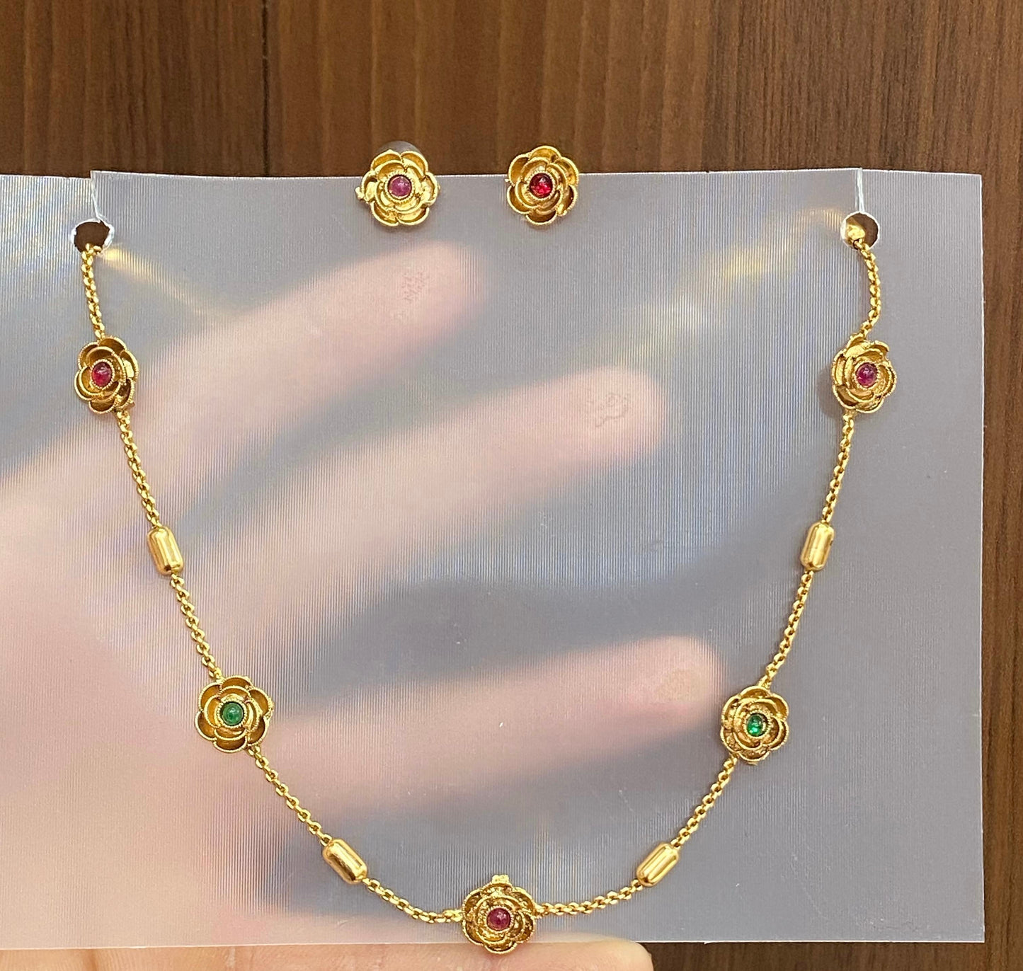 Cute Ad flower choker set product code 978