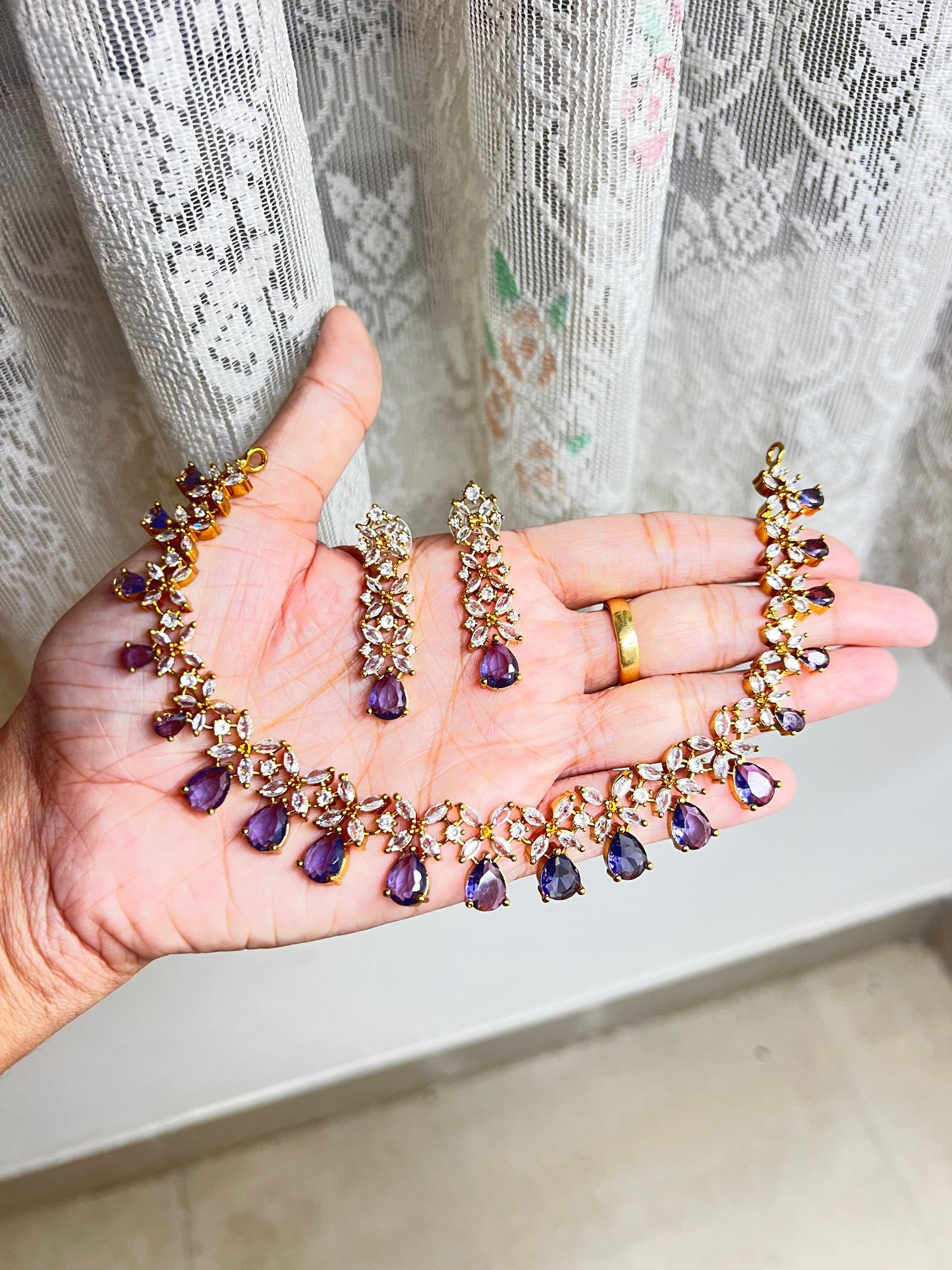 Premium quality designer hot selling Ad floral necklace