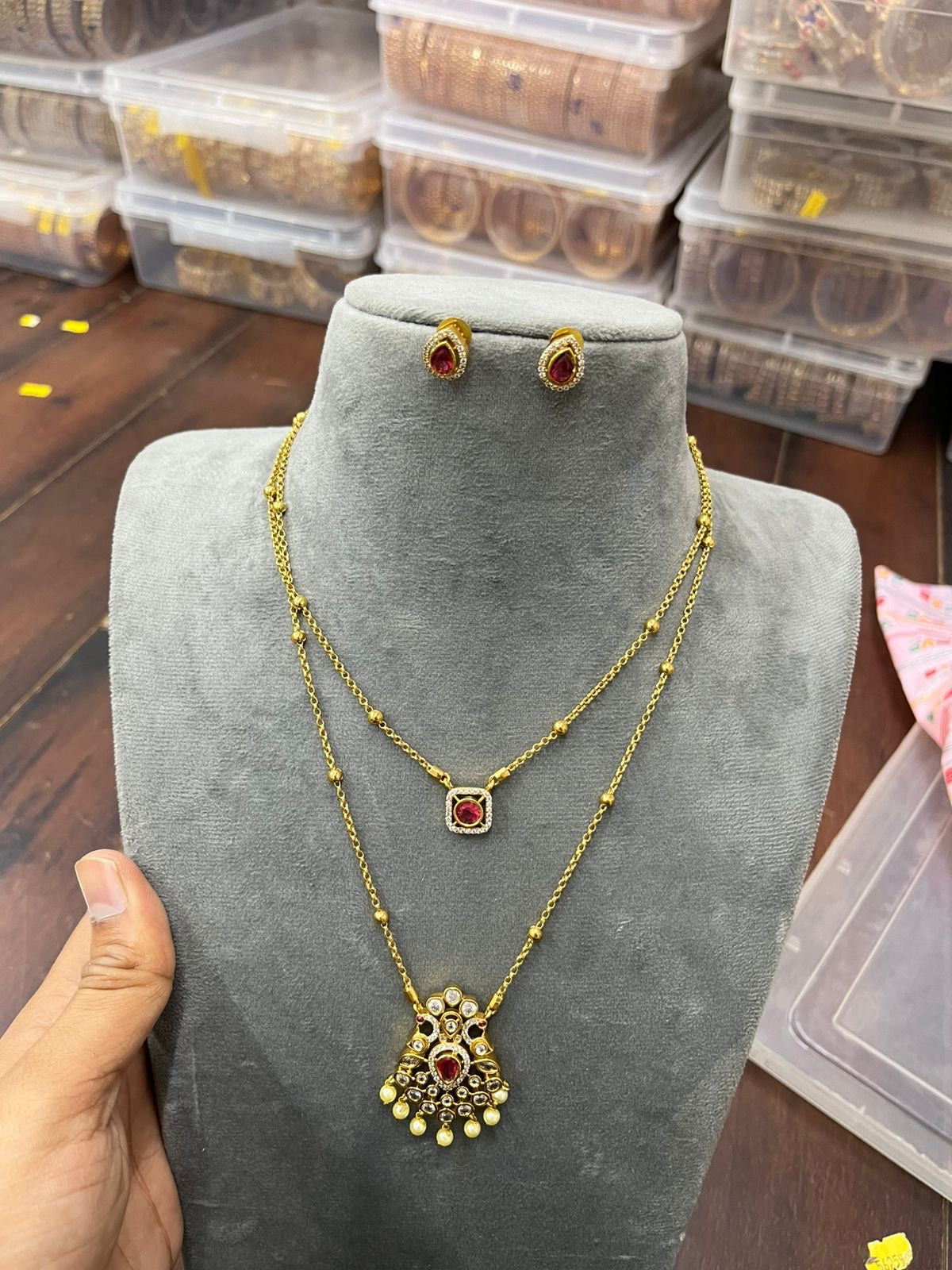 Premium ad 2 layer necklace product code 839