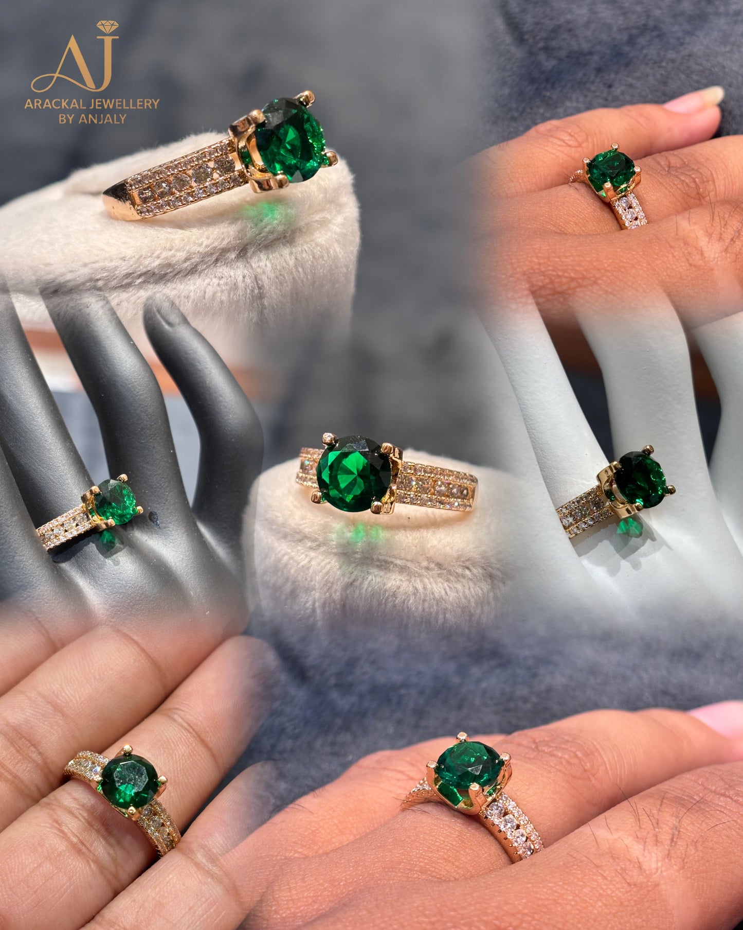 Premium quality 18k gold plated anti tarnish rings product code R08