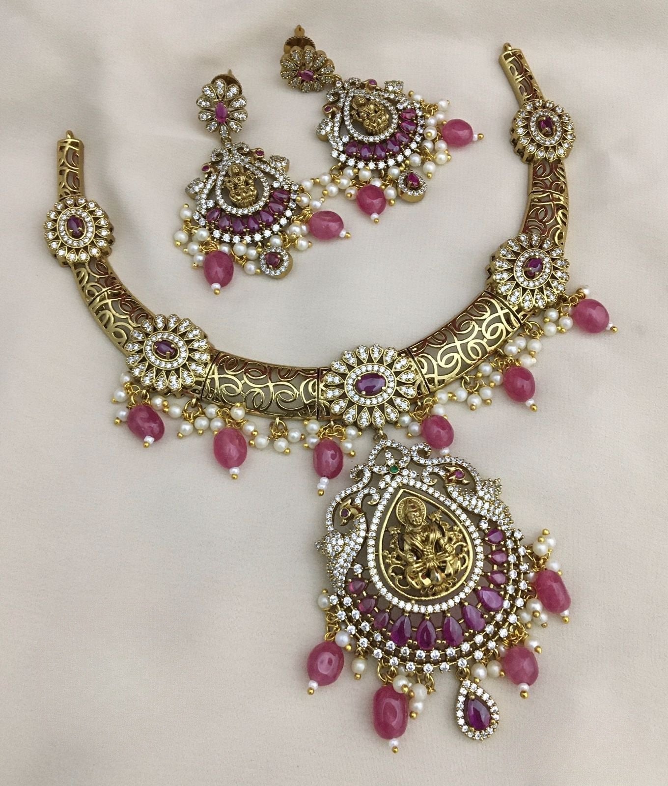 Premium ad fusion Lakshmi necklace product code 847