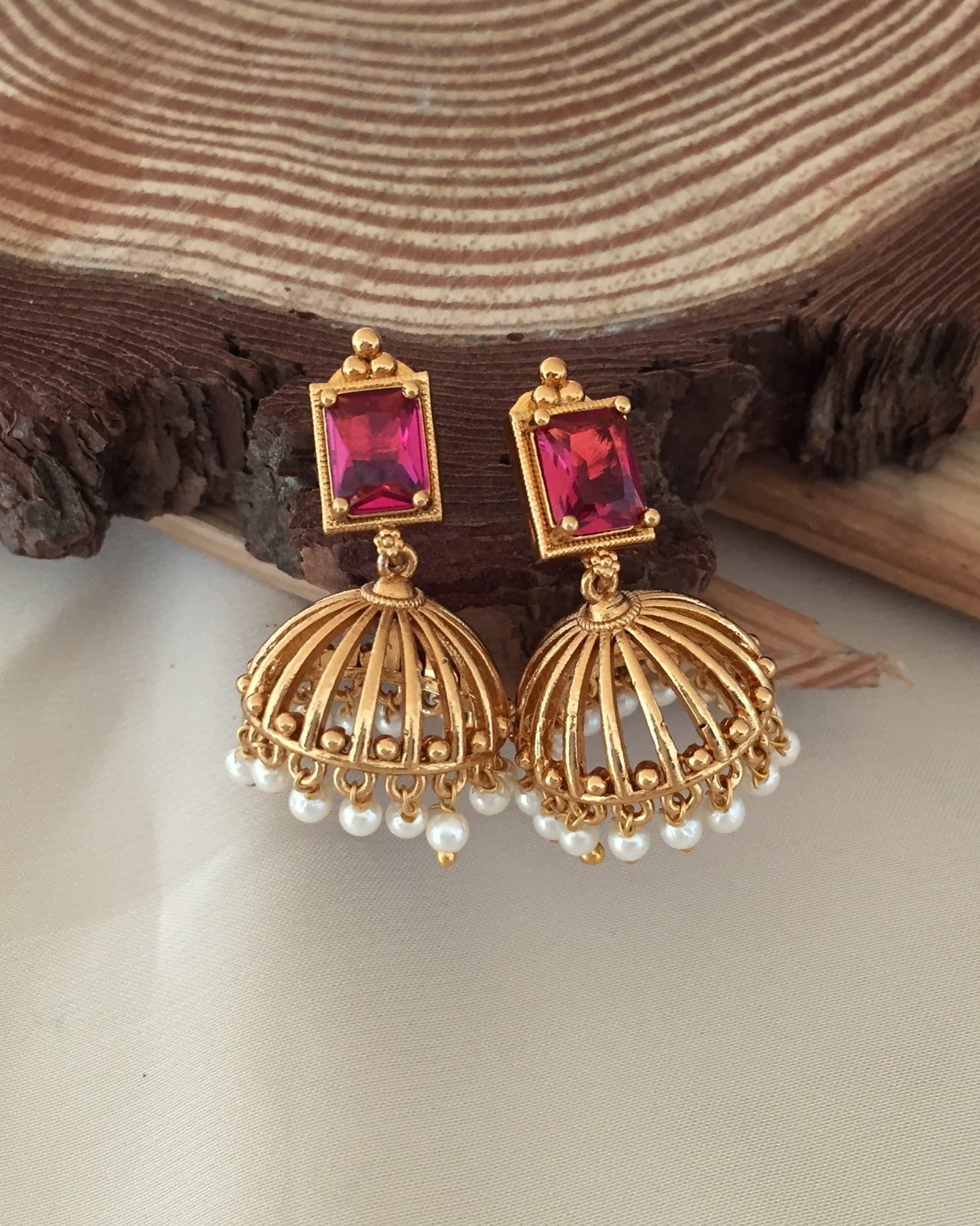 Premium quality stylish delicate pearl hanging jhumka product code E50