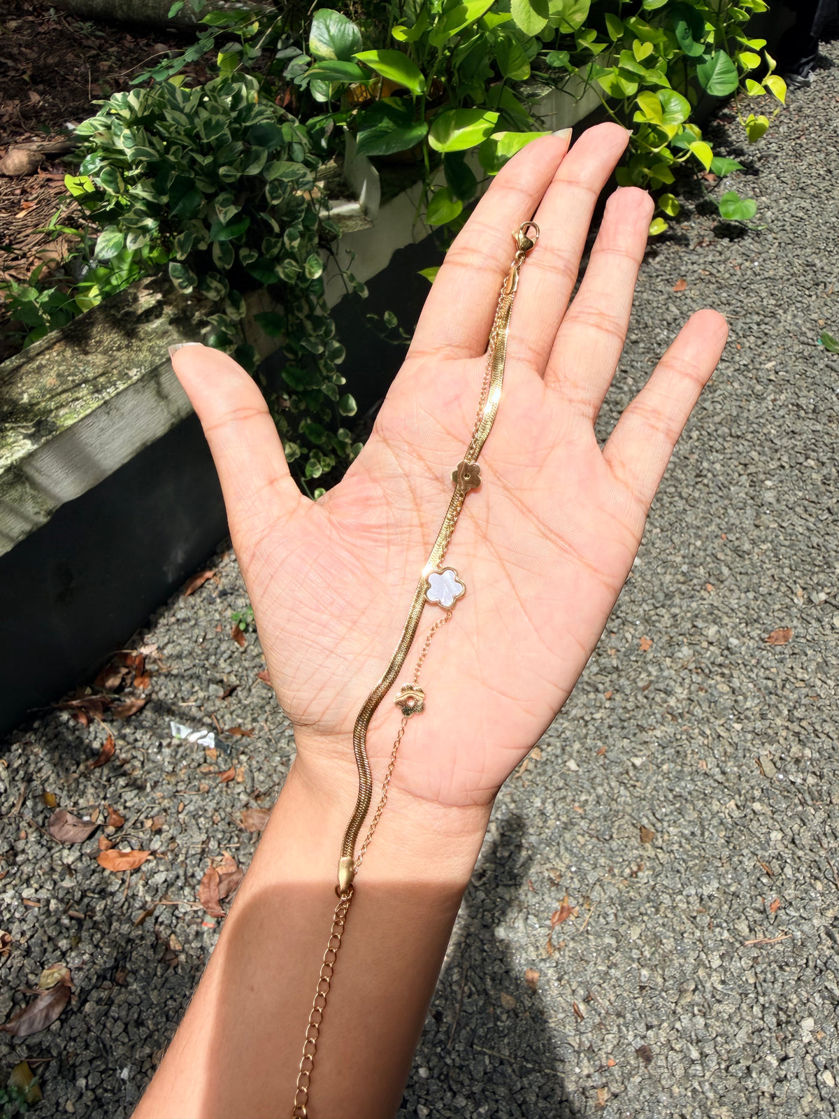 Premium anti tarnish daily wear adjustable bracelet