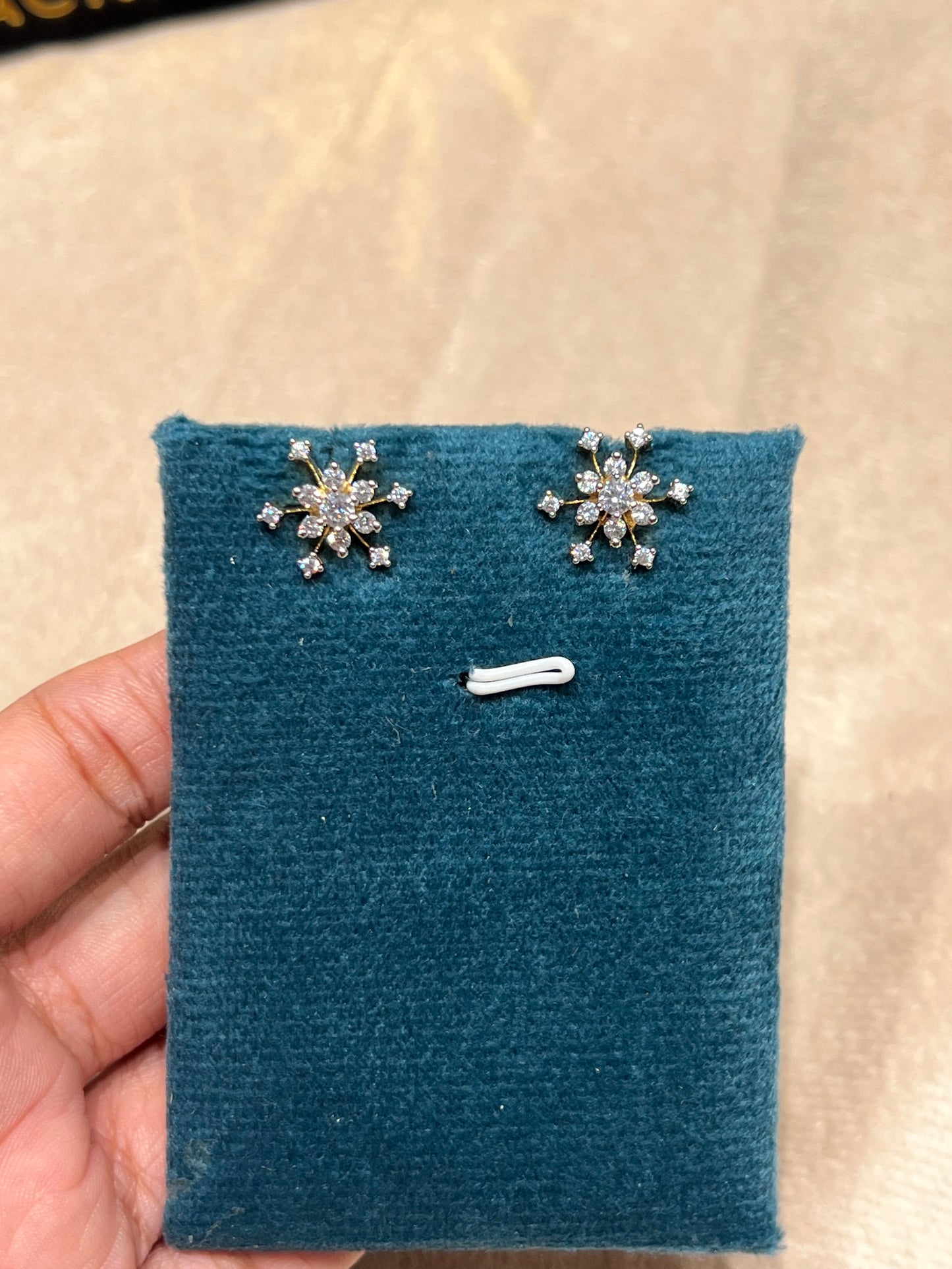 Premium party wear diamond finish stud code E184