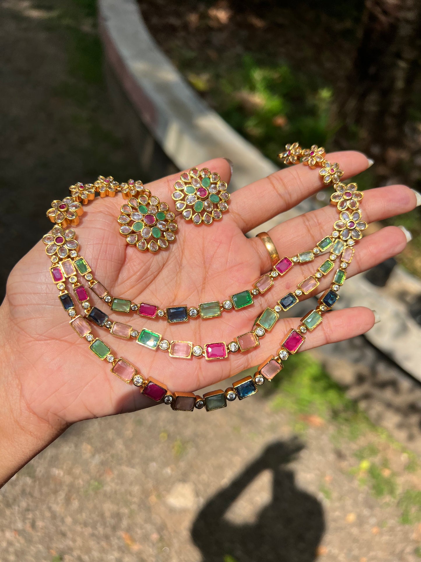 3 layer ad necklace product code 1008