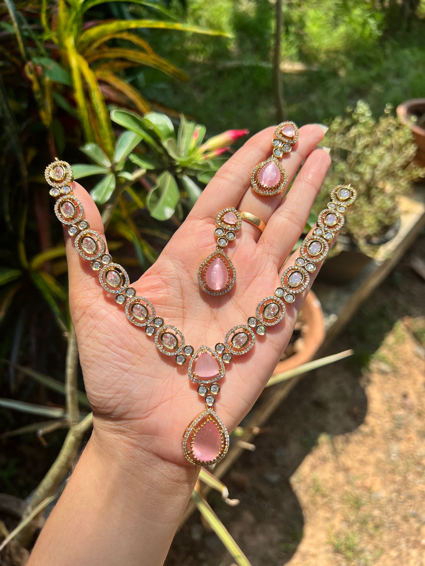 Trending jadau Kundan ad necklace product code 695