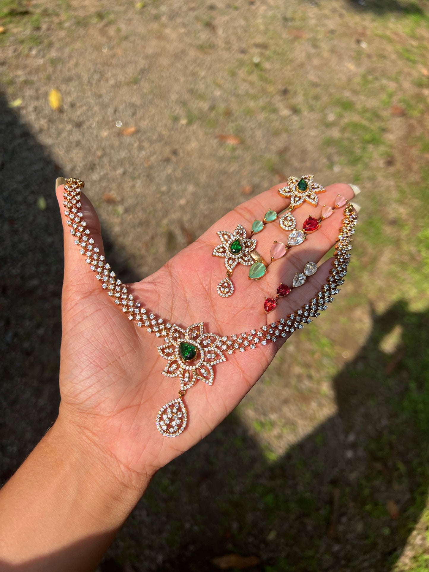 Premium ad stone changeable necklace product code 155