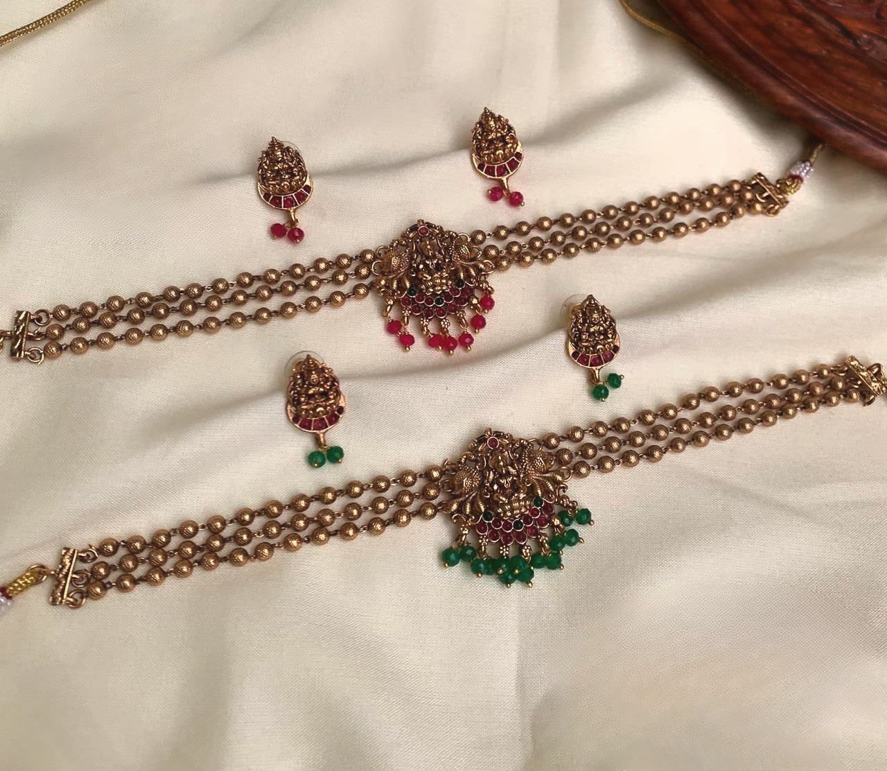 Traditional lakshmi 3layer choker product code 891