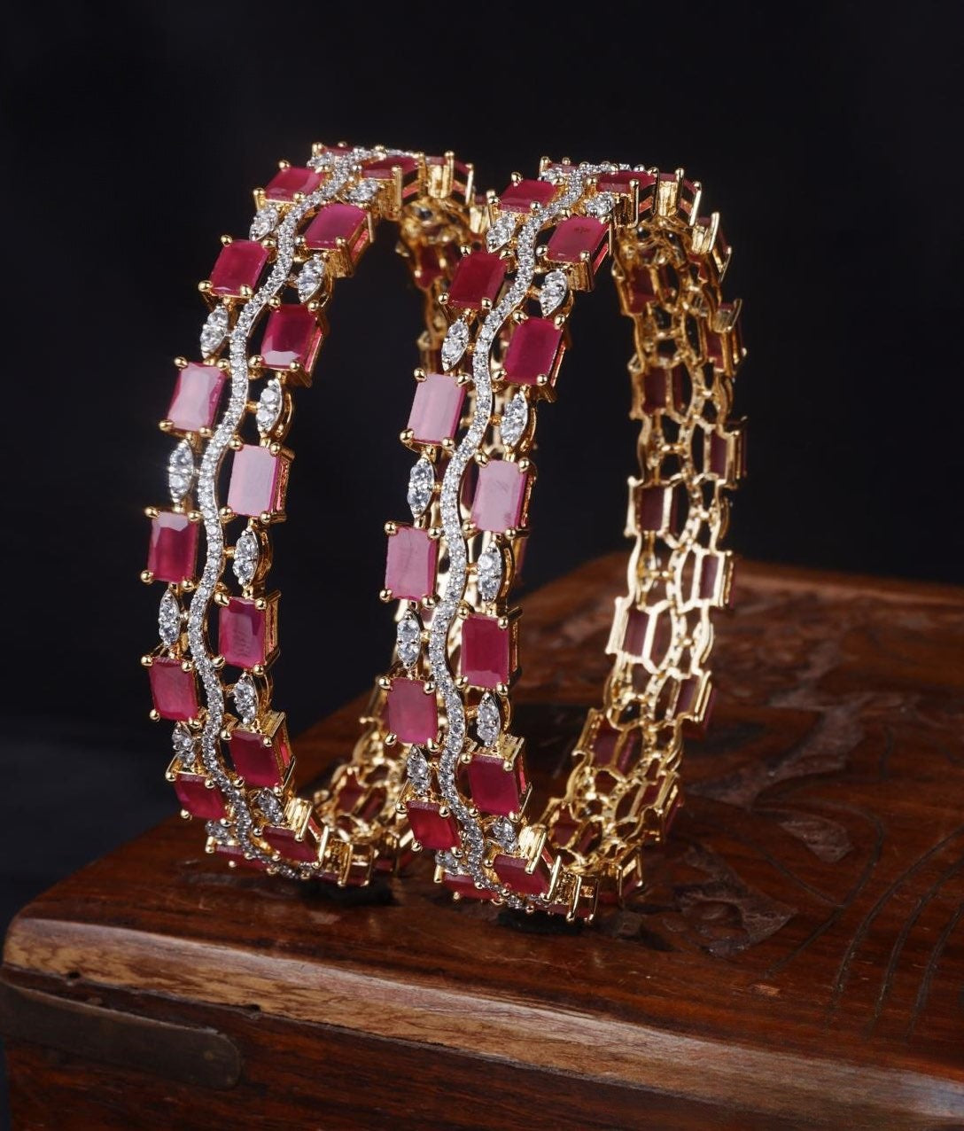 Premium quality diamond finish ad bangles