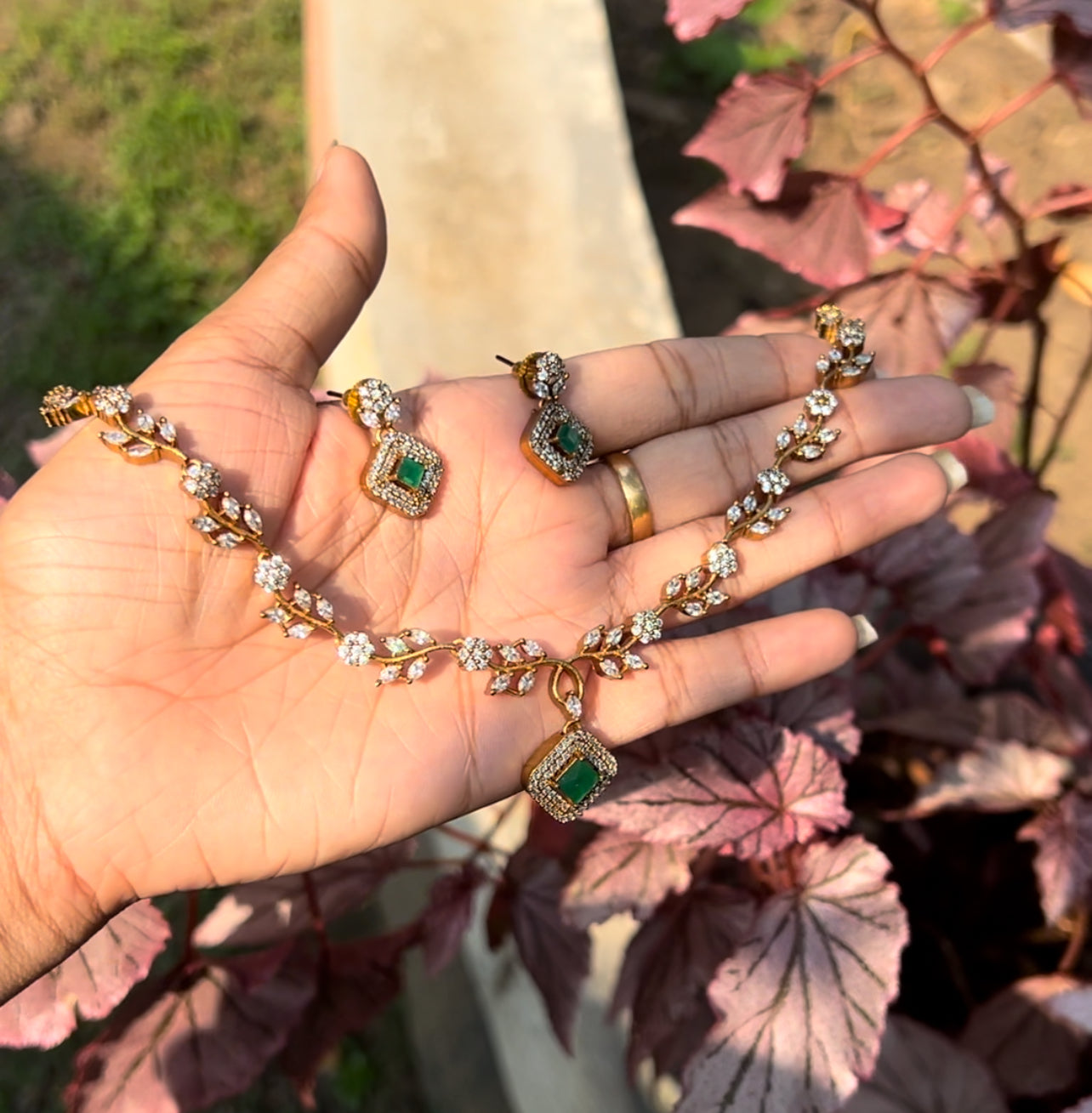 Easter sale ad floral necklace product code 1120