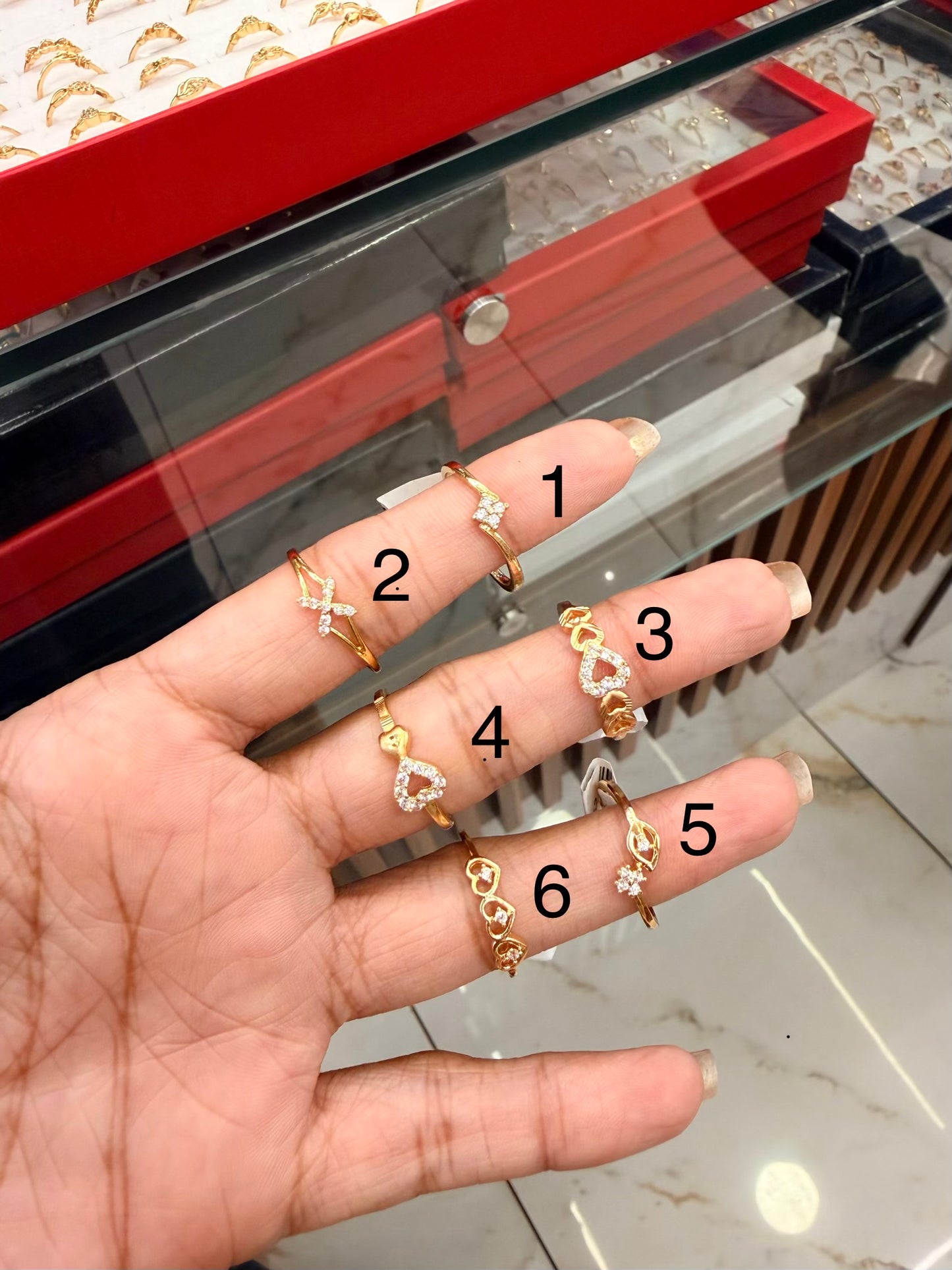 Premium daily wear gold plated standard size ring product code R56