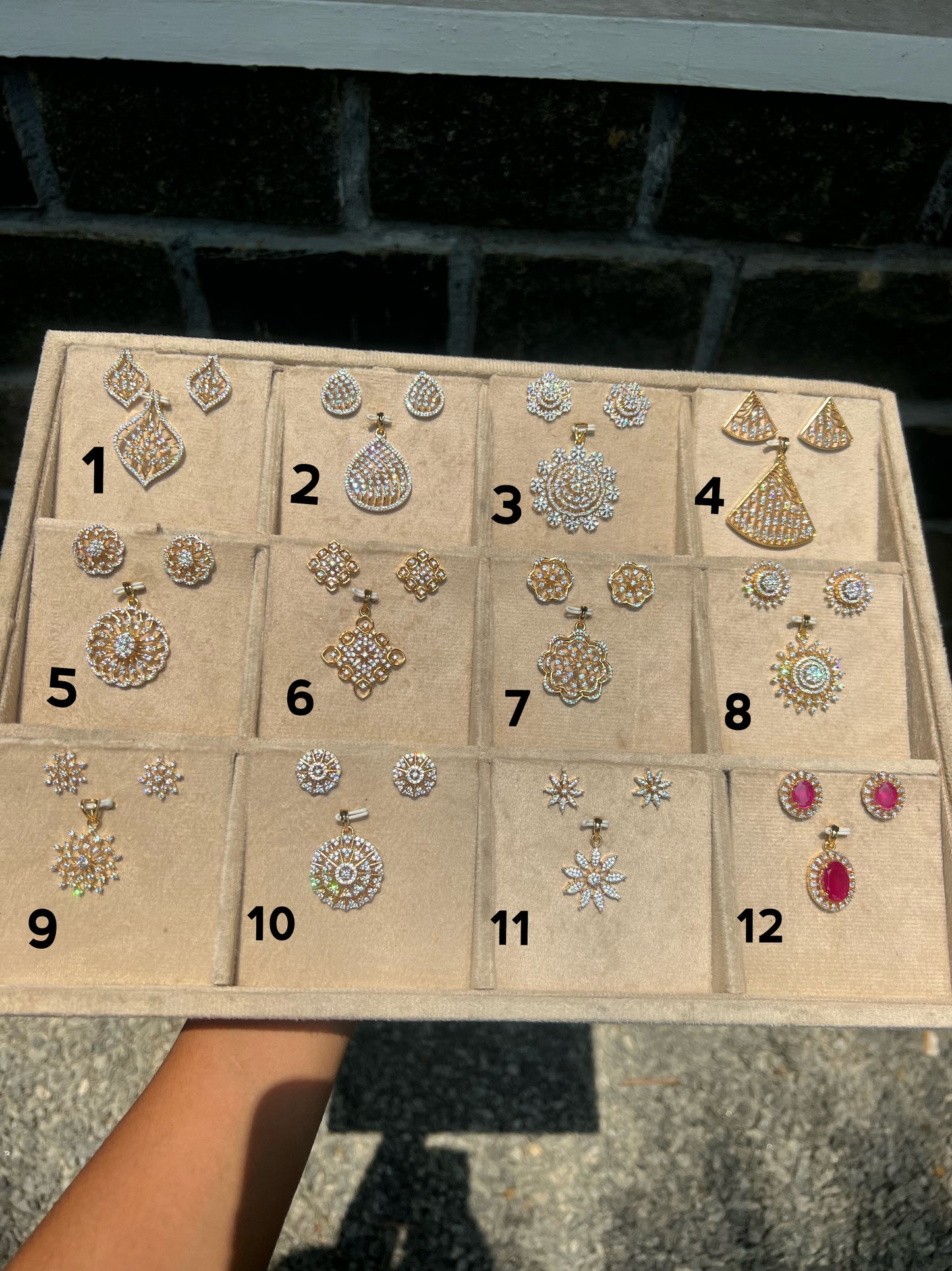 Premium diamond finish night party wear pendant set product code D230