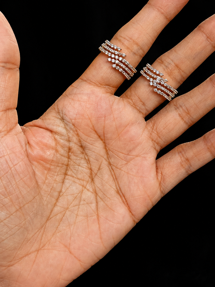 Premium party wear diamond finish not sweat proof (16 size) ring product code R71