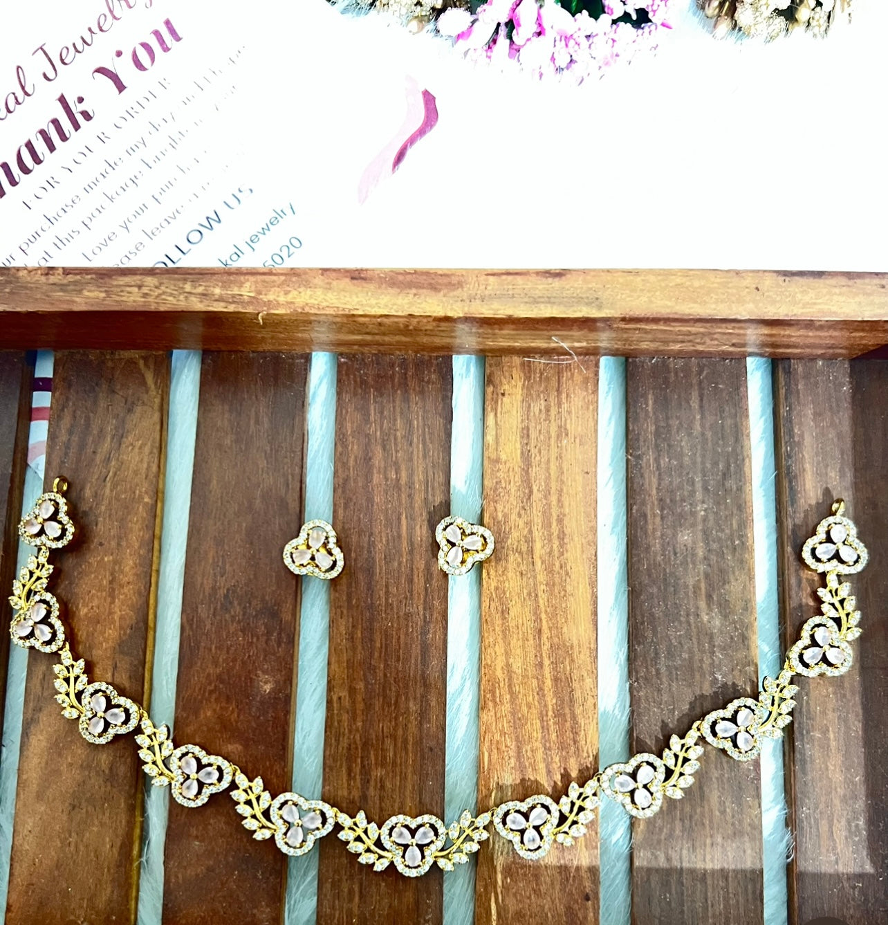 Most popular floral ad necklace product code 80