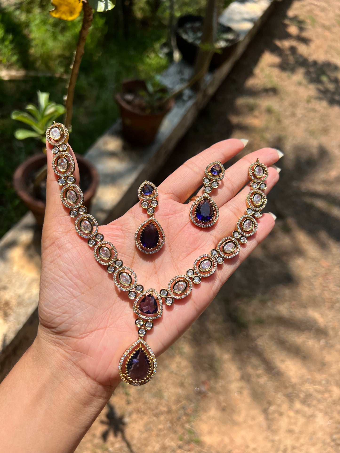 Trending jadau Kundan ad necklace product code 695