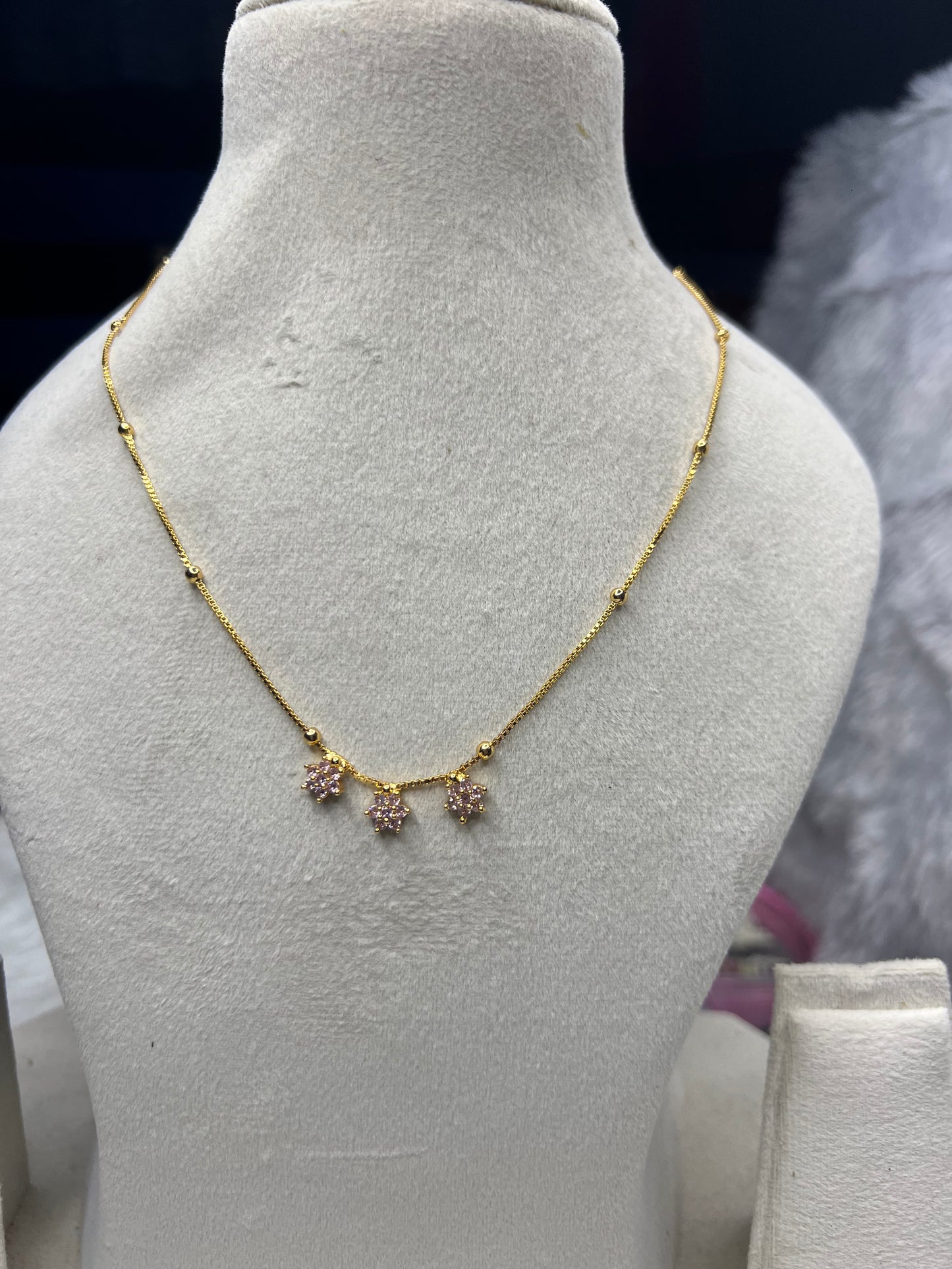 3star daily wear gold plated chain product code 1042