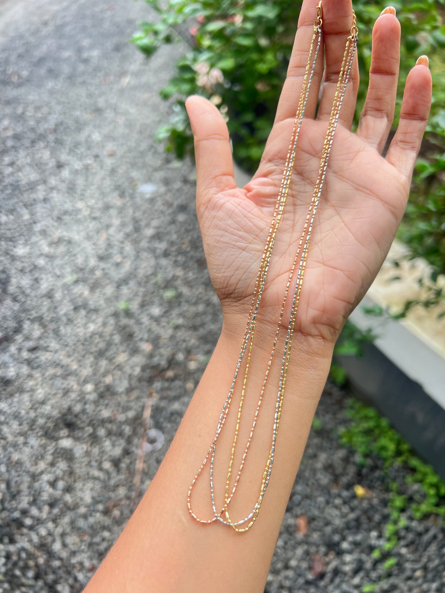 Budget friendly 3layered chains product code G150