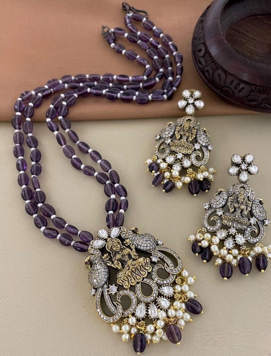 Premium Victorian 2layer lakshmi beads haram product code 592
