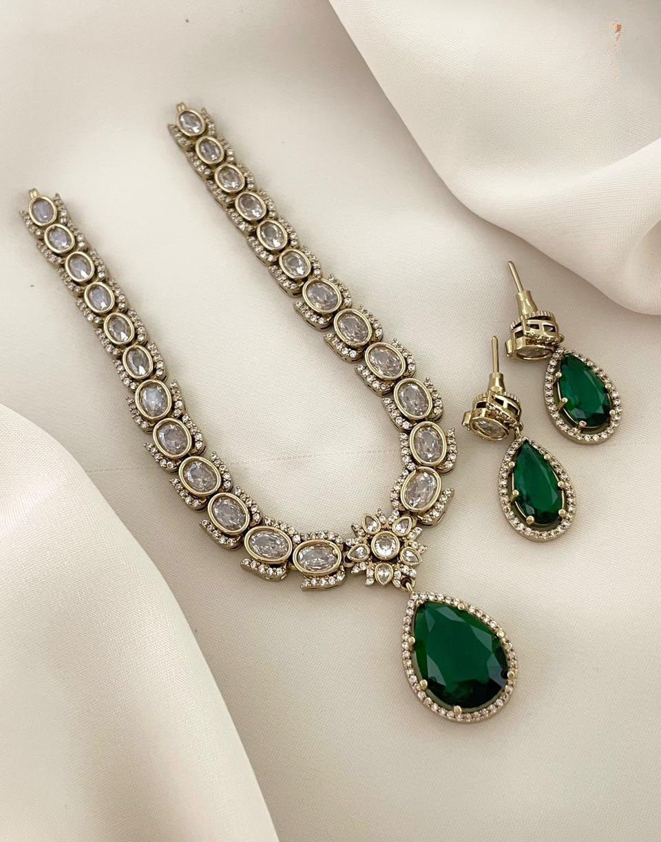 Premium jadau Kundan ad necklace product code 796