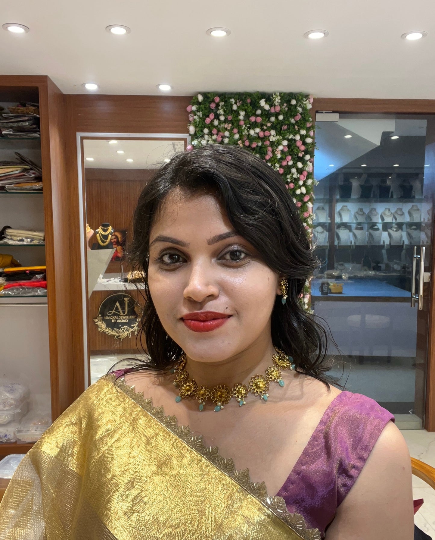 Premium quality gold replica bridal necklace set product code BD10 Prebooking 10 days