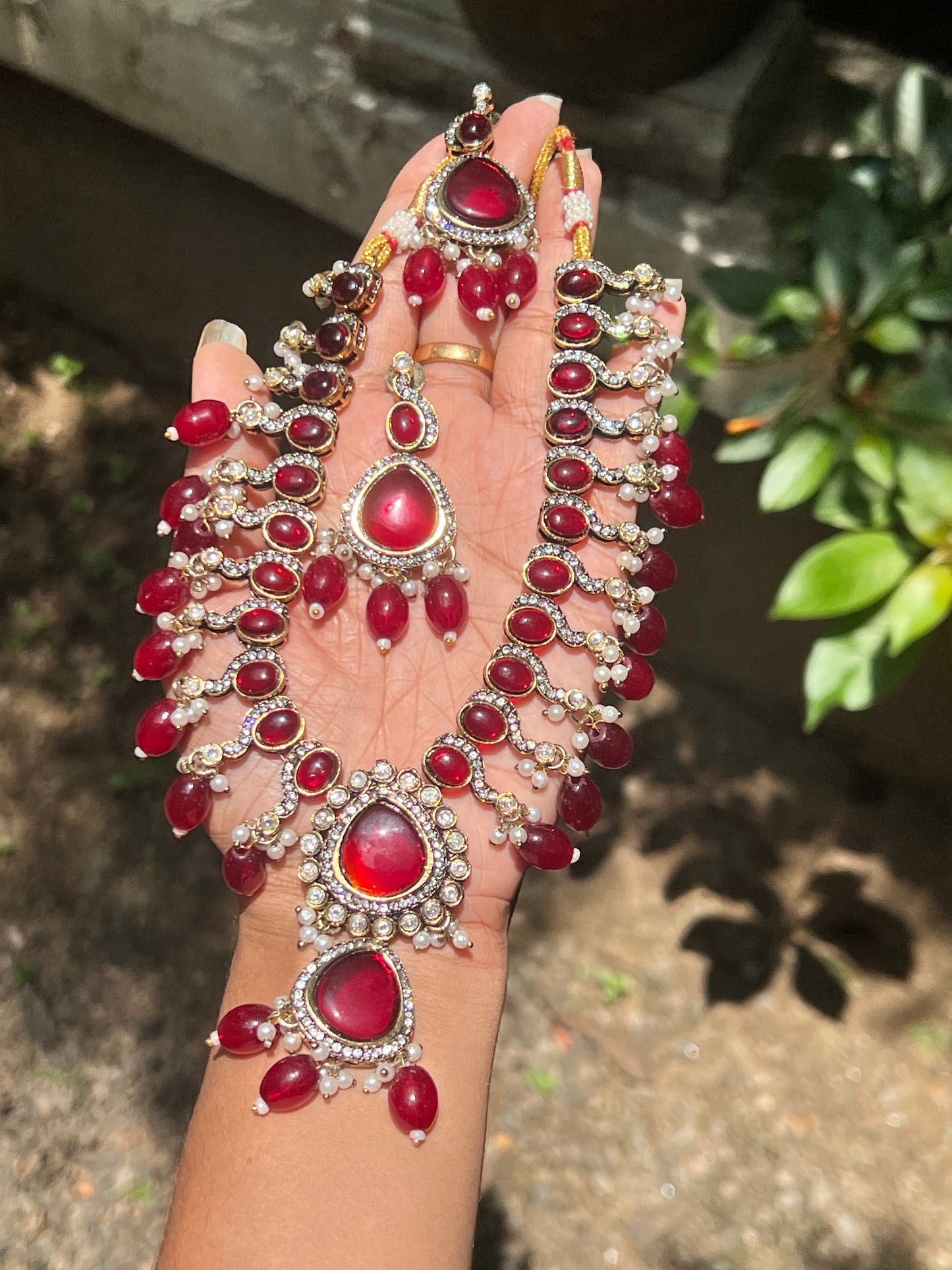Stylish Kundan polki designer long necklace product code 1279