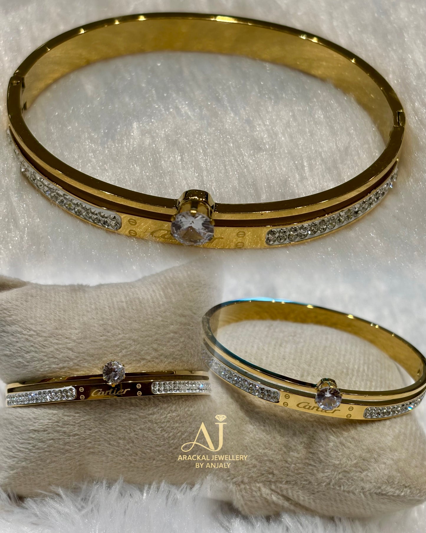 Premium daily wear anti tarnish openable bracelet product code B73