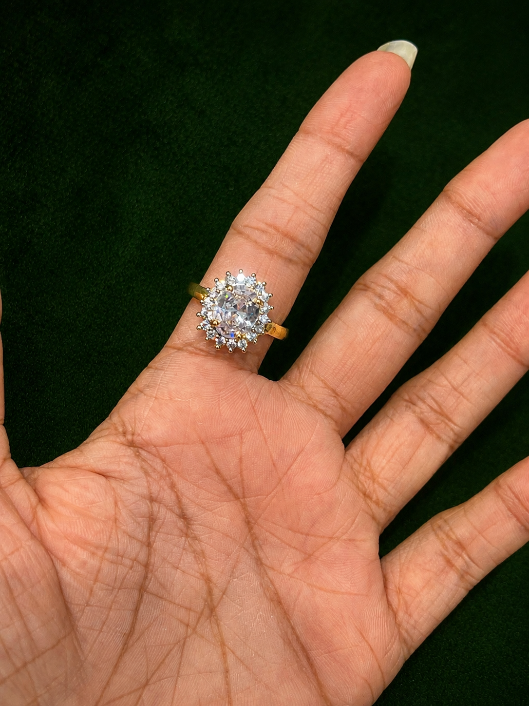 Premium diamond finish adjustable ring product code R63