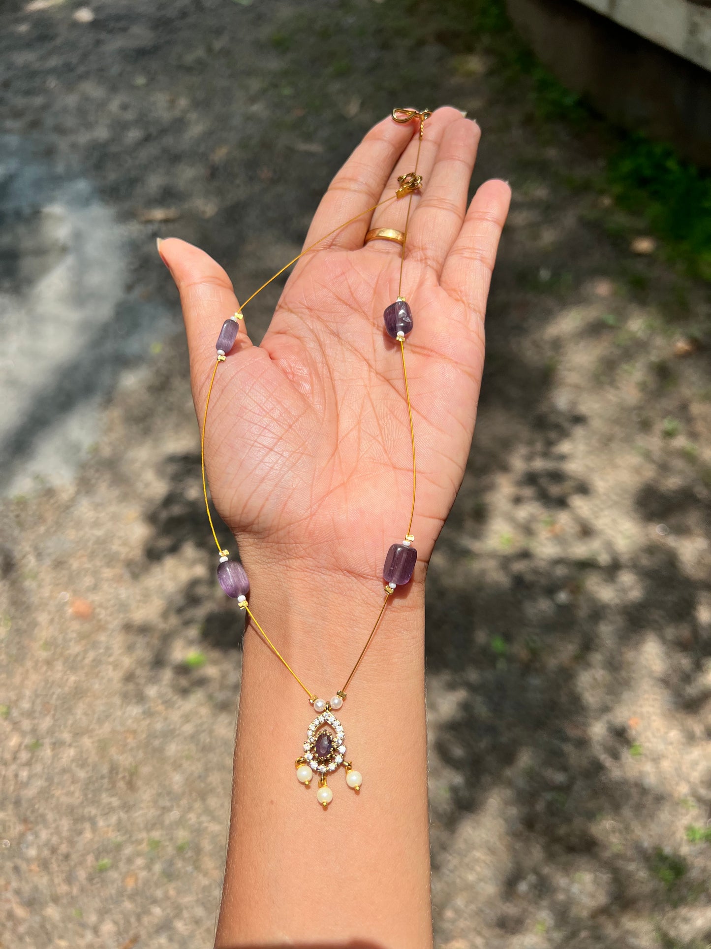 Invisible ad long necklace product code 142