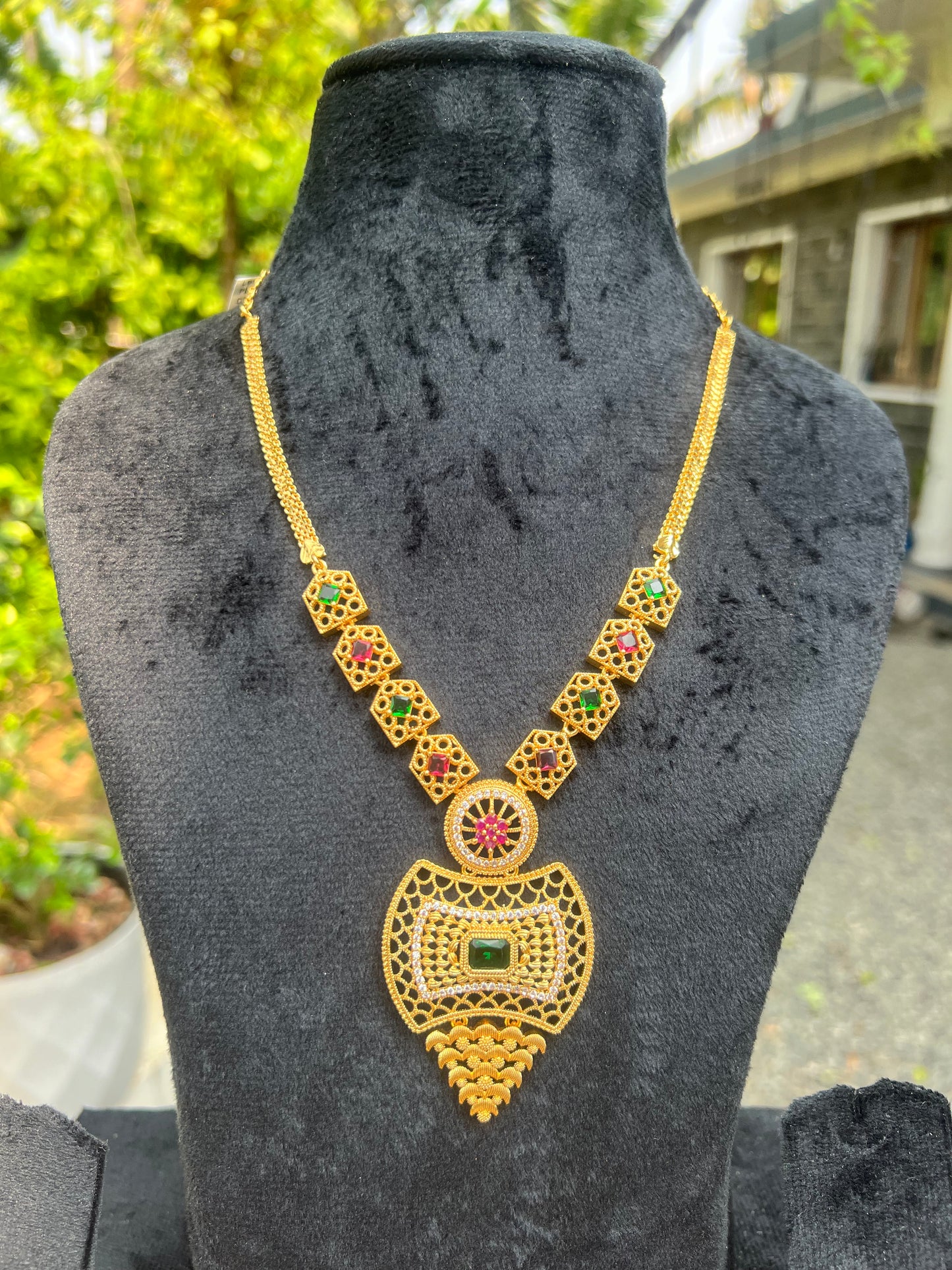 Premium 24k gold plated short haram