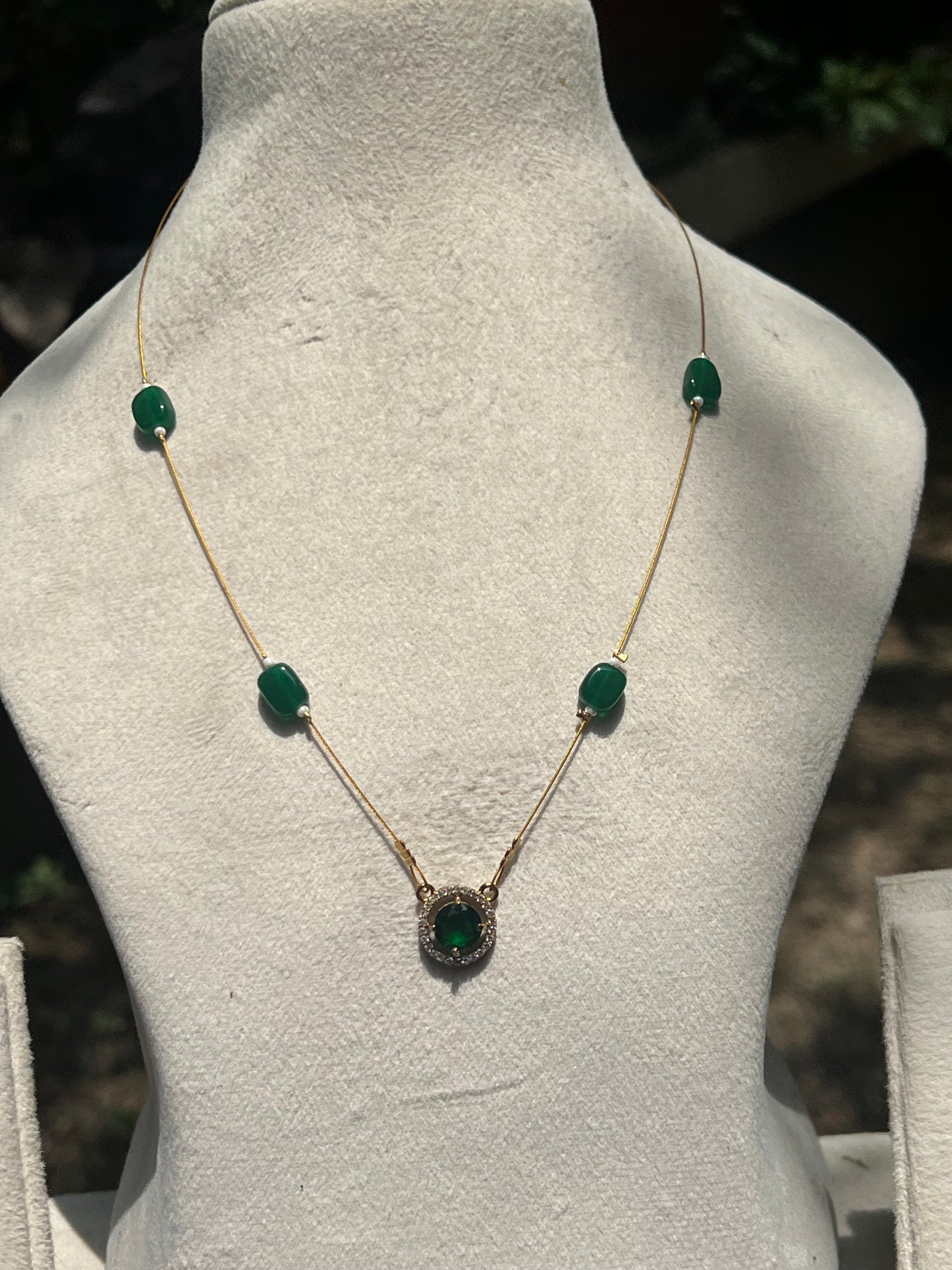 Trending invisible chain pendant set product code 143