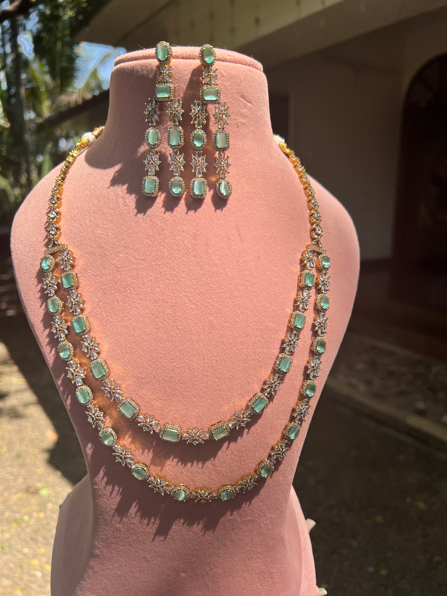 Premium bridal ad 2 layer long haram product code 945