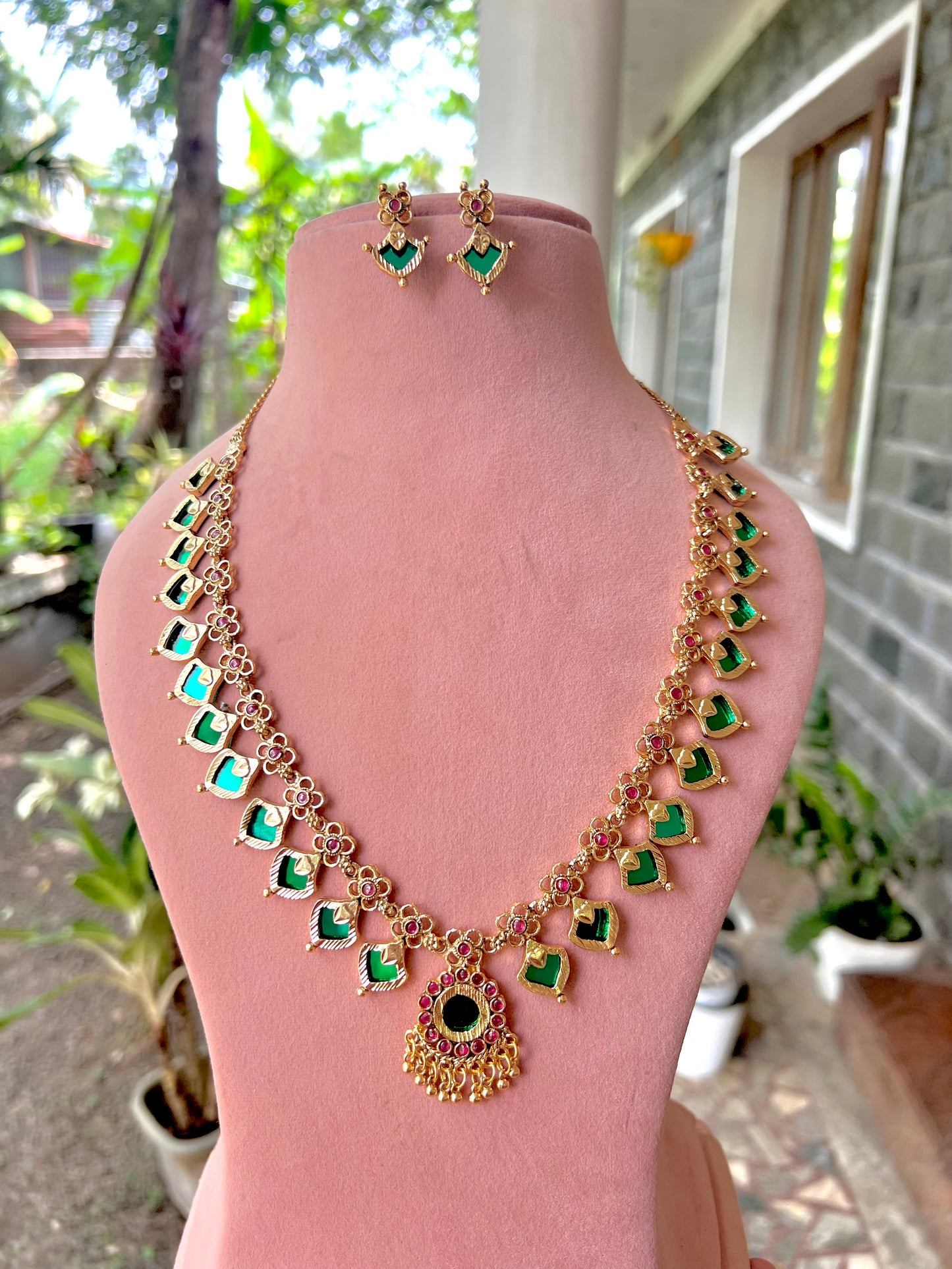 Budget friendly traditional Palakka haram set product code 1284