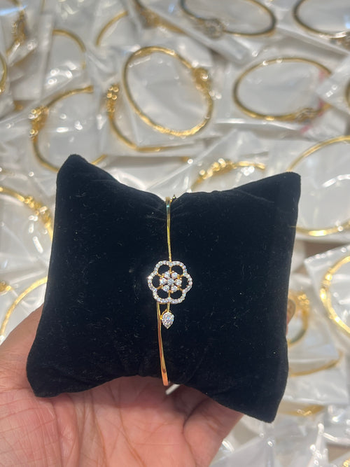 Premium party wear diamond replica repolishable openable bracelet( 2.4 or 2.6 suitable )not sweat proof product code B56