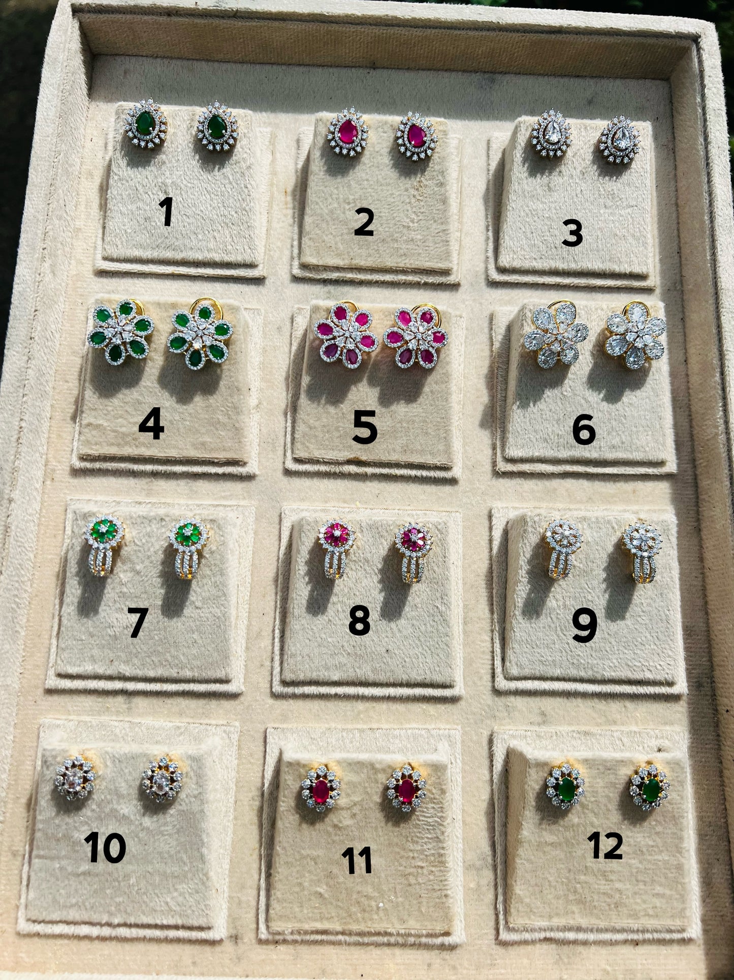 Premium daimond replica studs product code E35