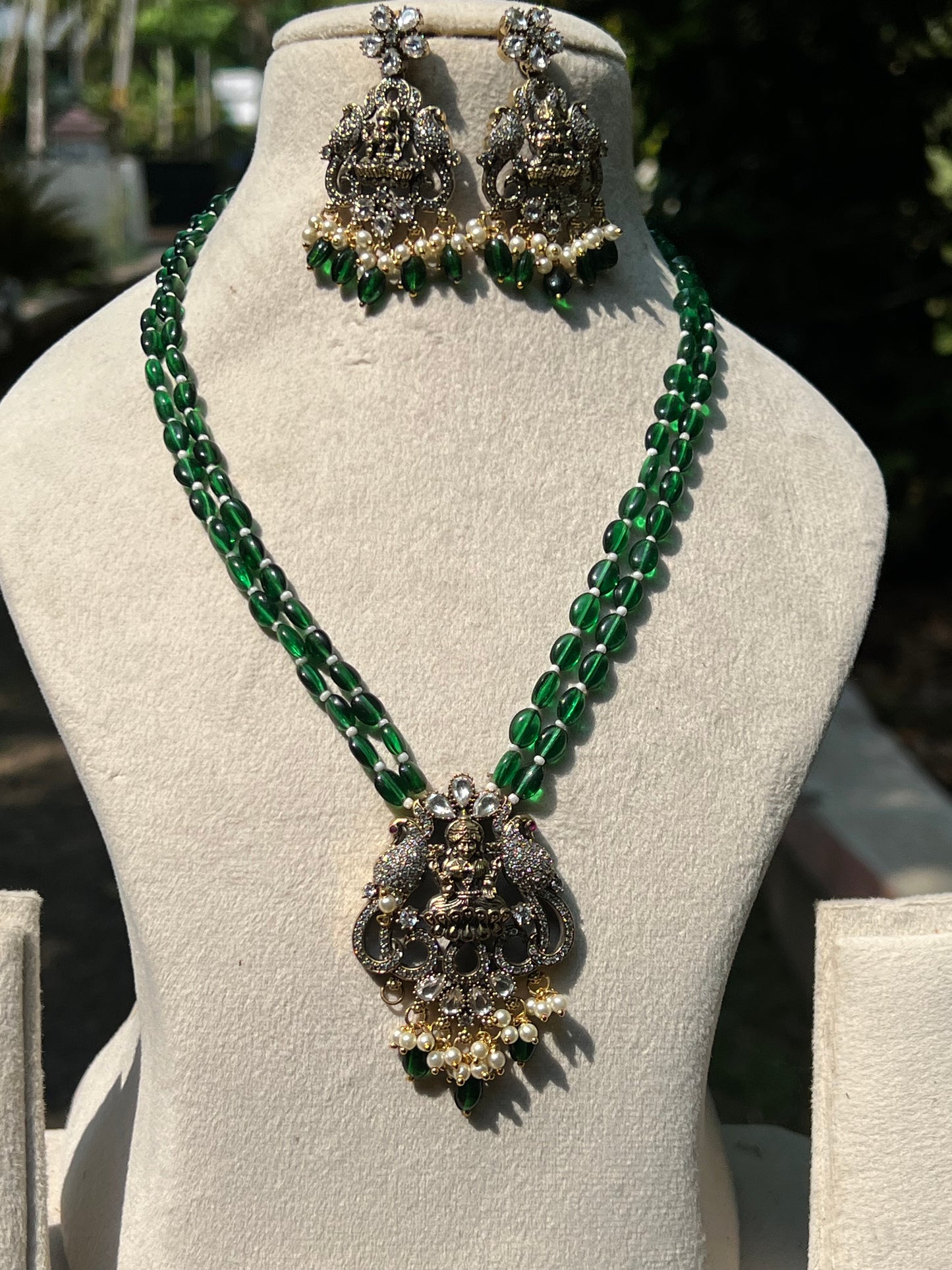 Premium Victorian 2layer lakshmi beads haram product code 592