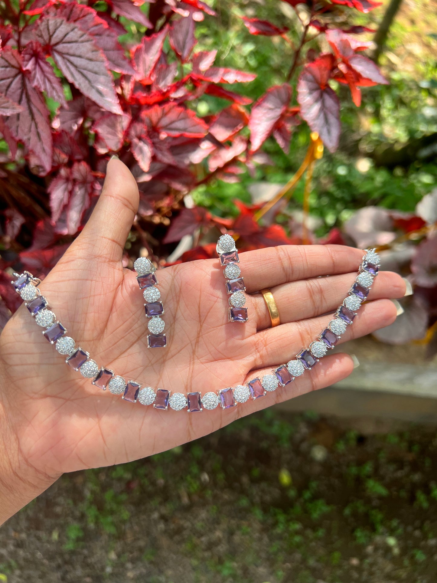Premium silver finish ad necklace product code 154