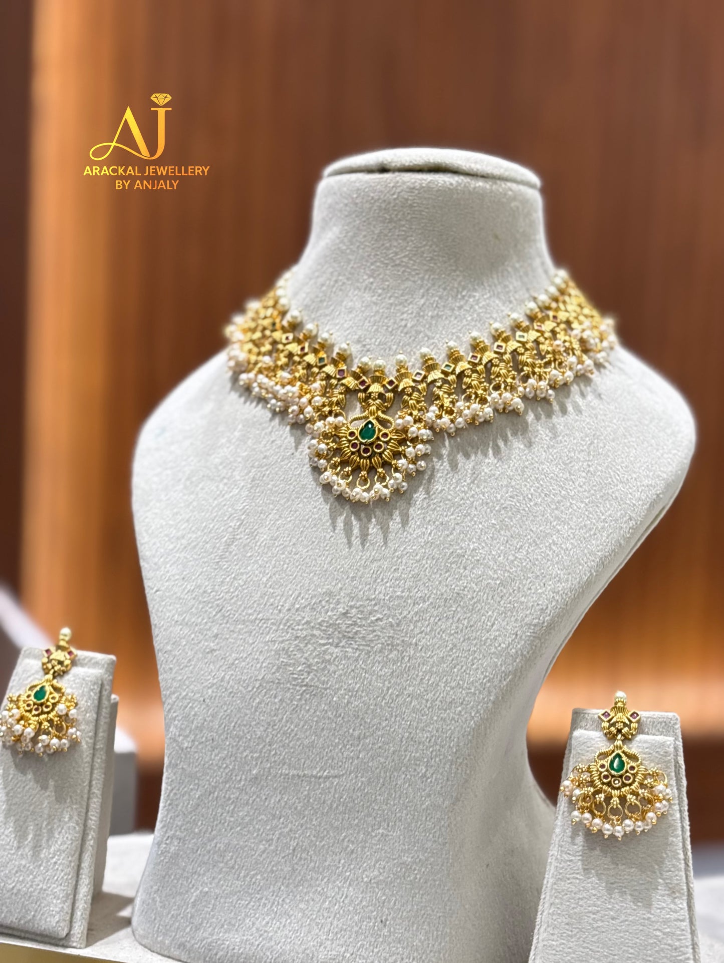 Premium quality non idol short guttapusalu necklace product code N237