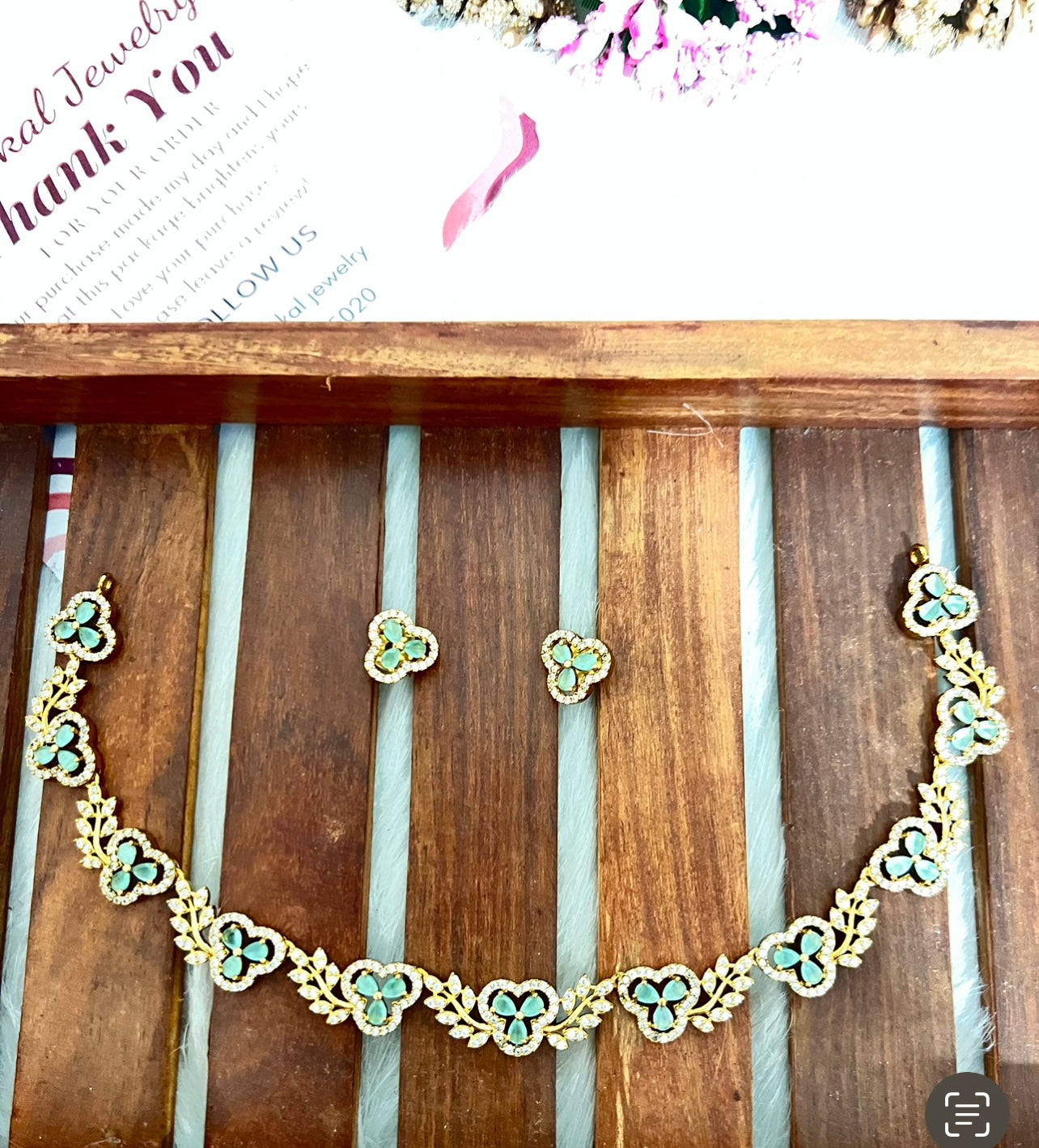 Most popular floral ad necklace product code 80